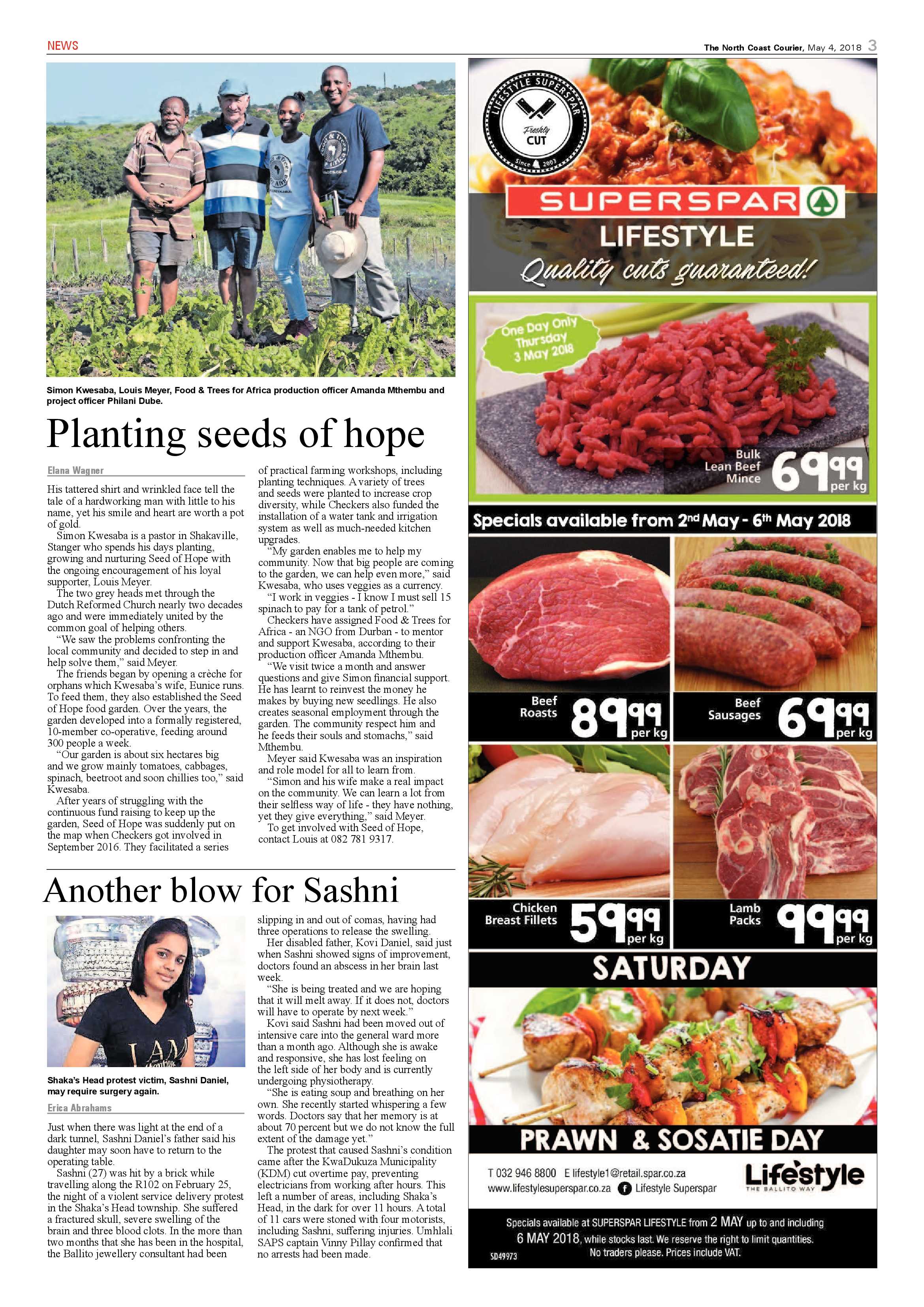 The North Coast Courier – 04 May 2018 page 3