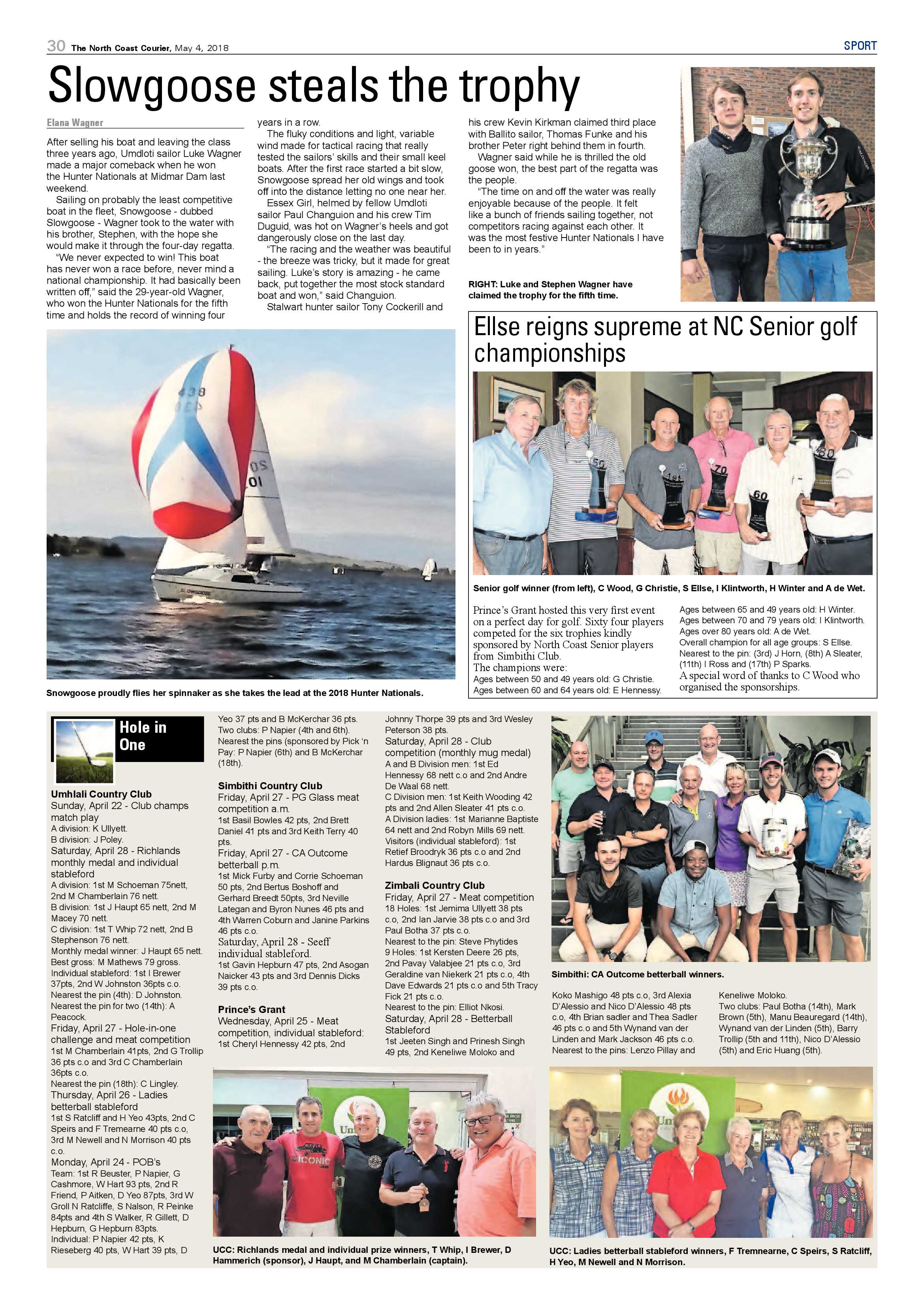 The North Coast Courier – 04 May 2018 page 30