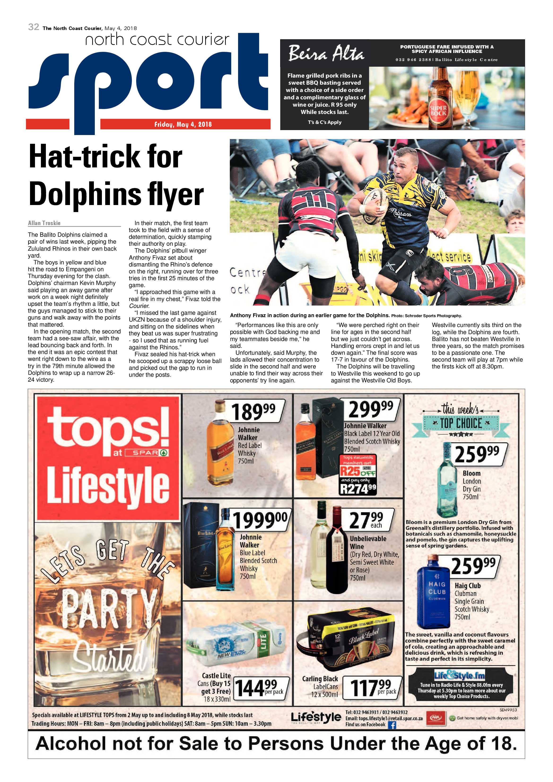 The North Coast Courier – 04 May 2018 page 32