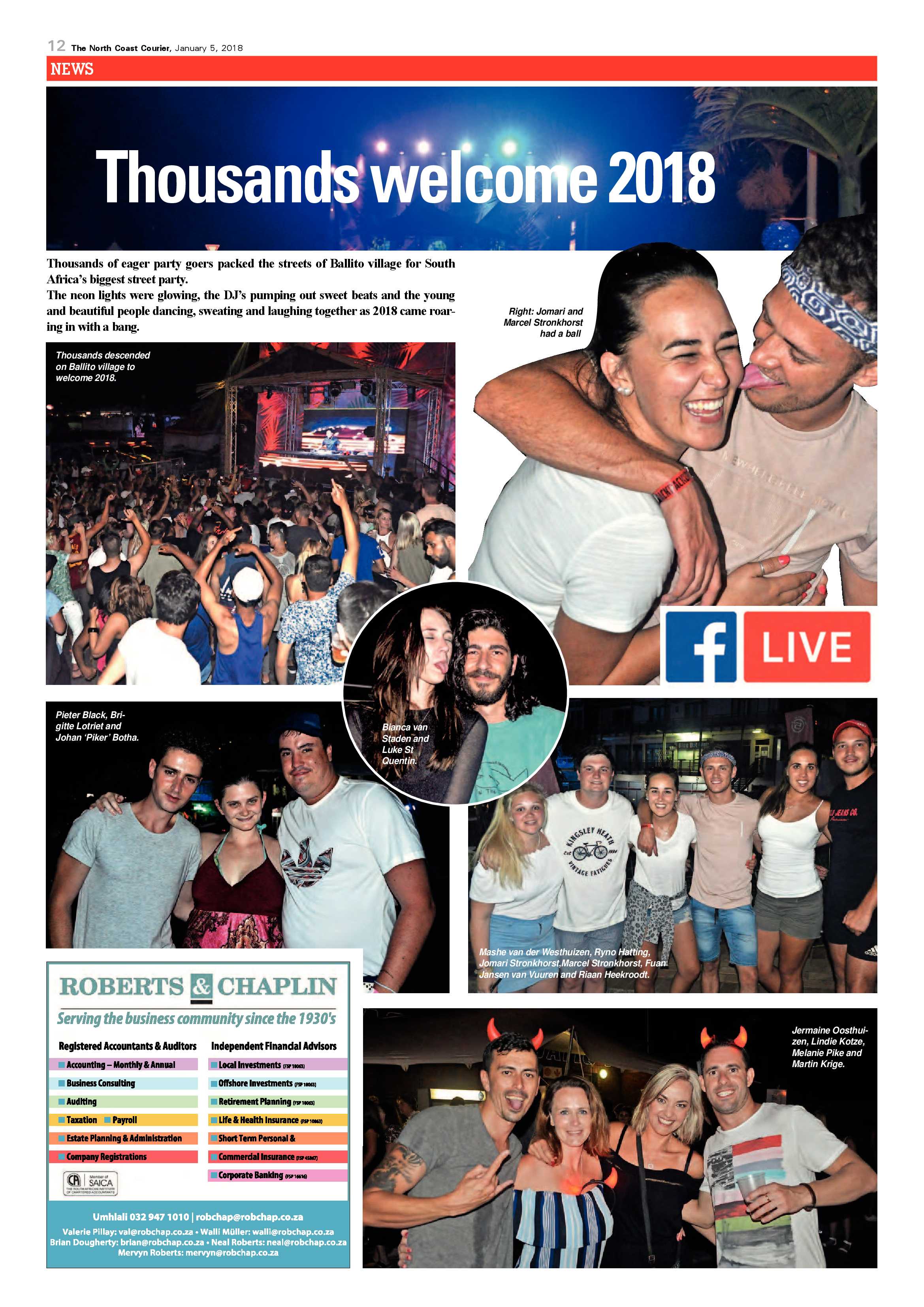 The North Coast Courier – 05 January 2018 page 12