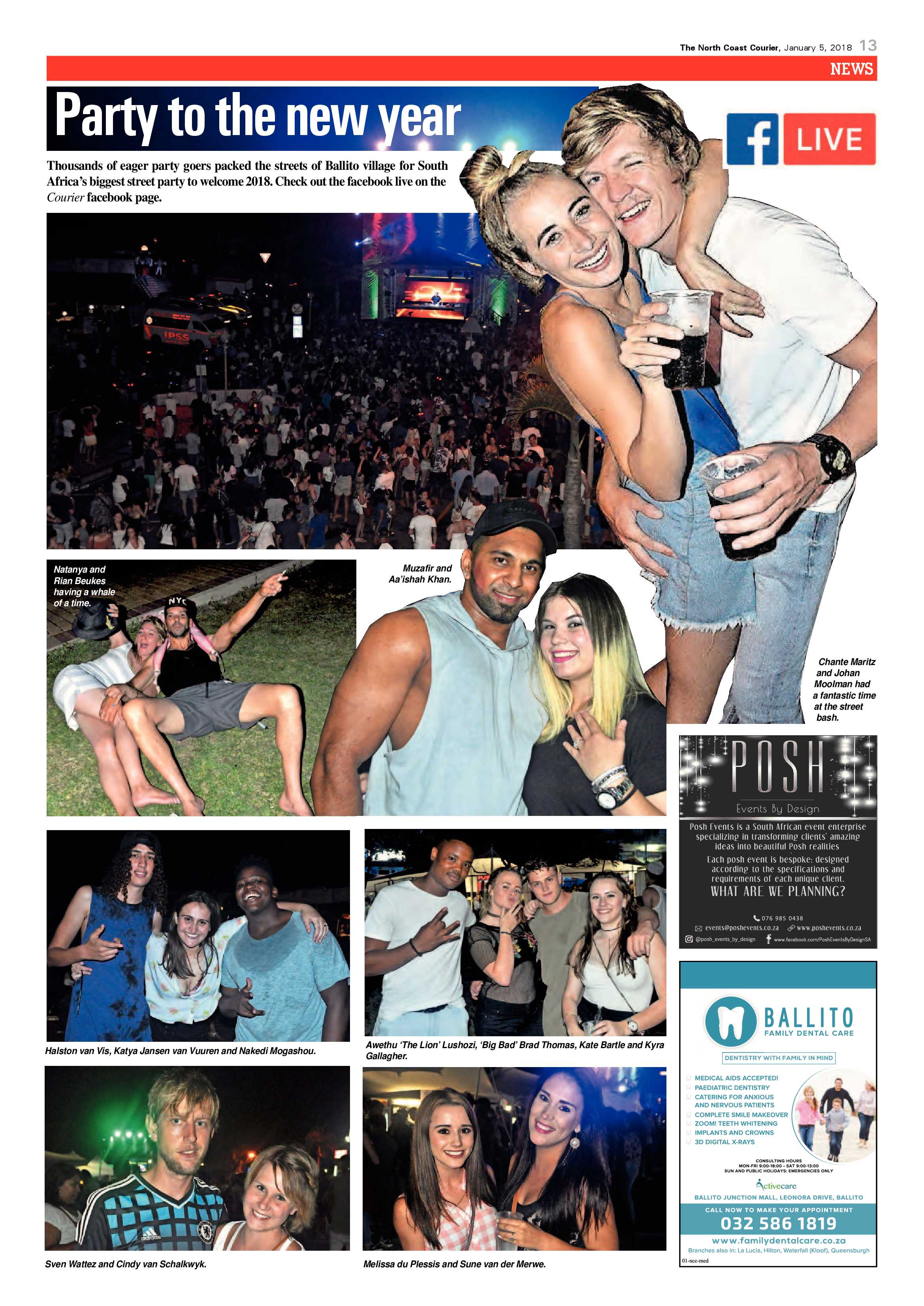 The North Coast Courier – 05 January 2018 page 13
