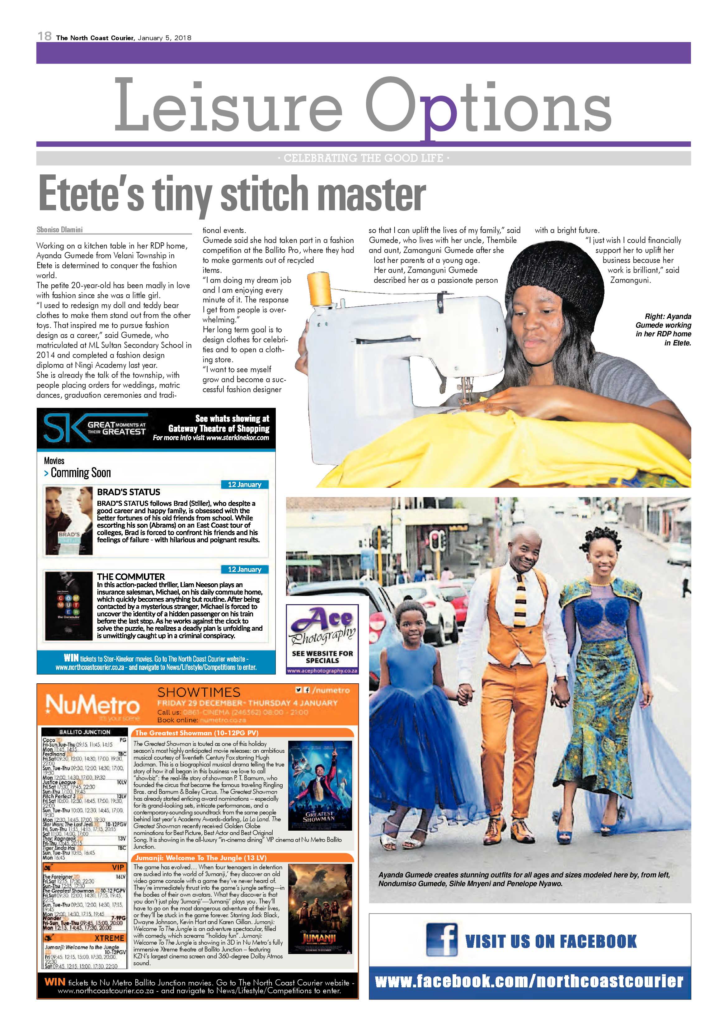The North Coast Courier – 05 January 2018 page 18