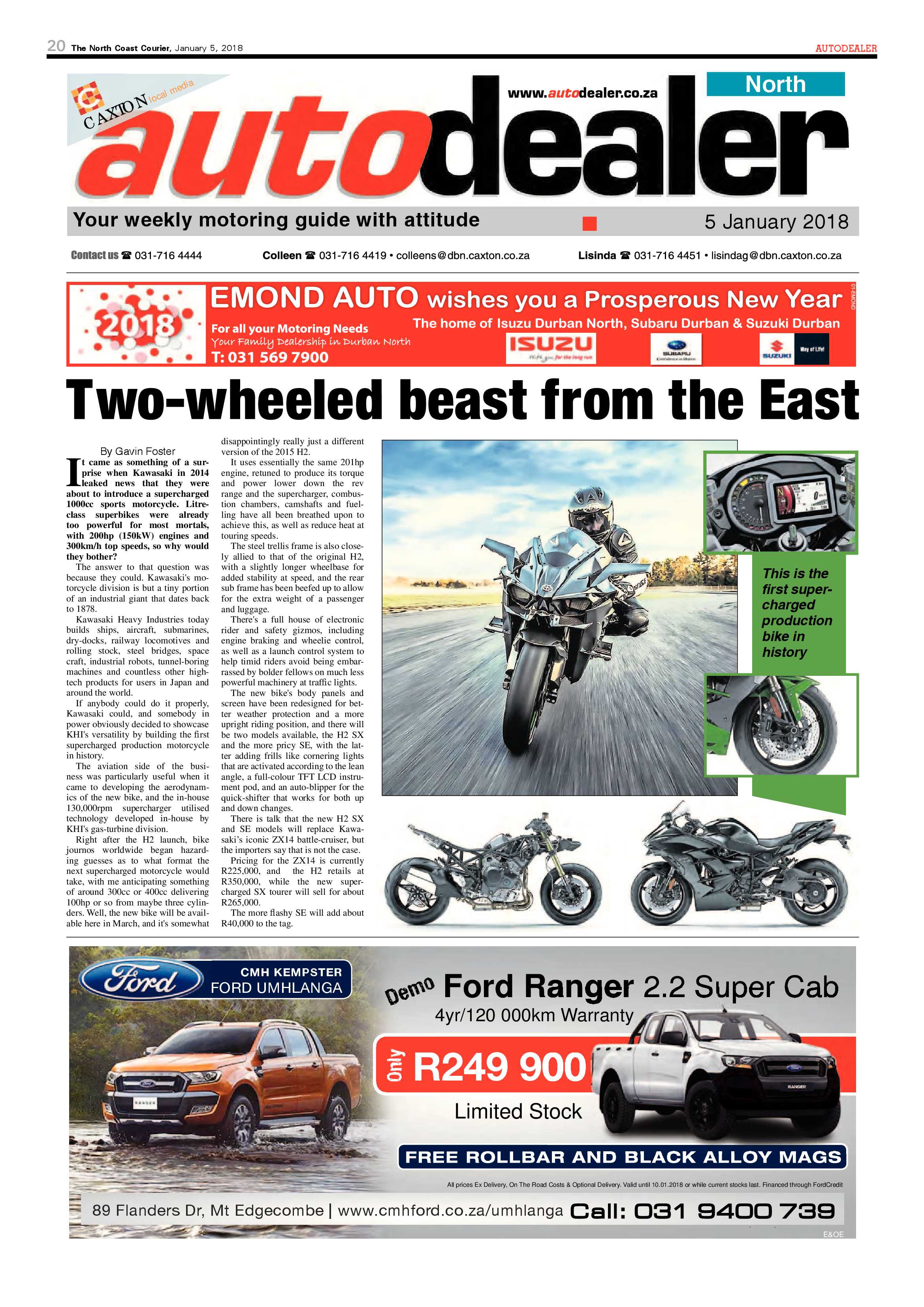 The North Coast Courier – 05 January 2018 page 20