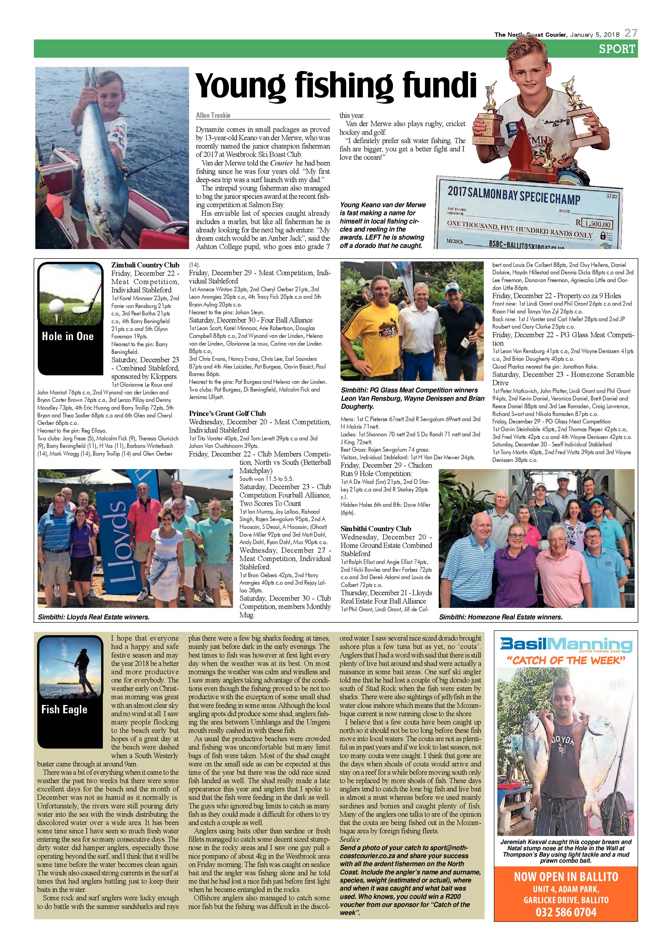 The North Coast Courier – 05 January 2018 page 27