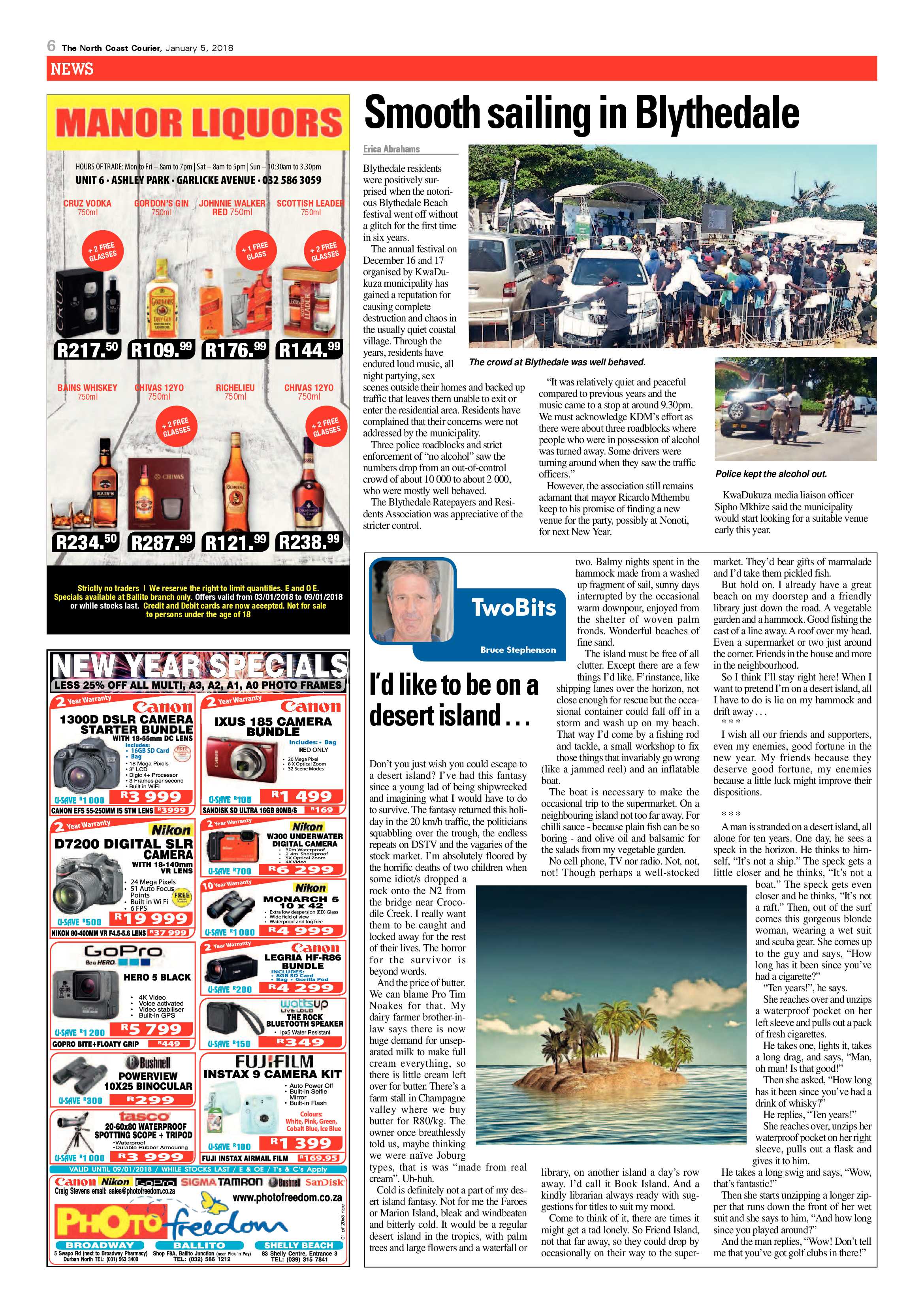 The North Coast Courier – 05 January 2018 page 6