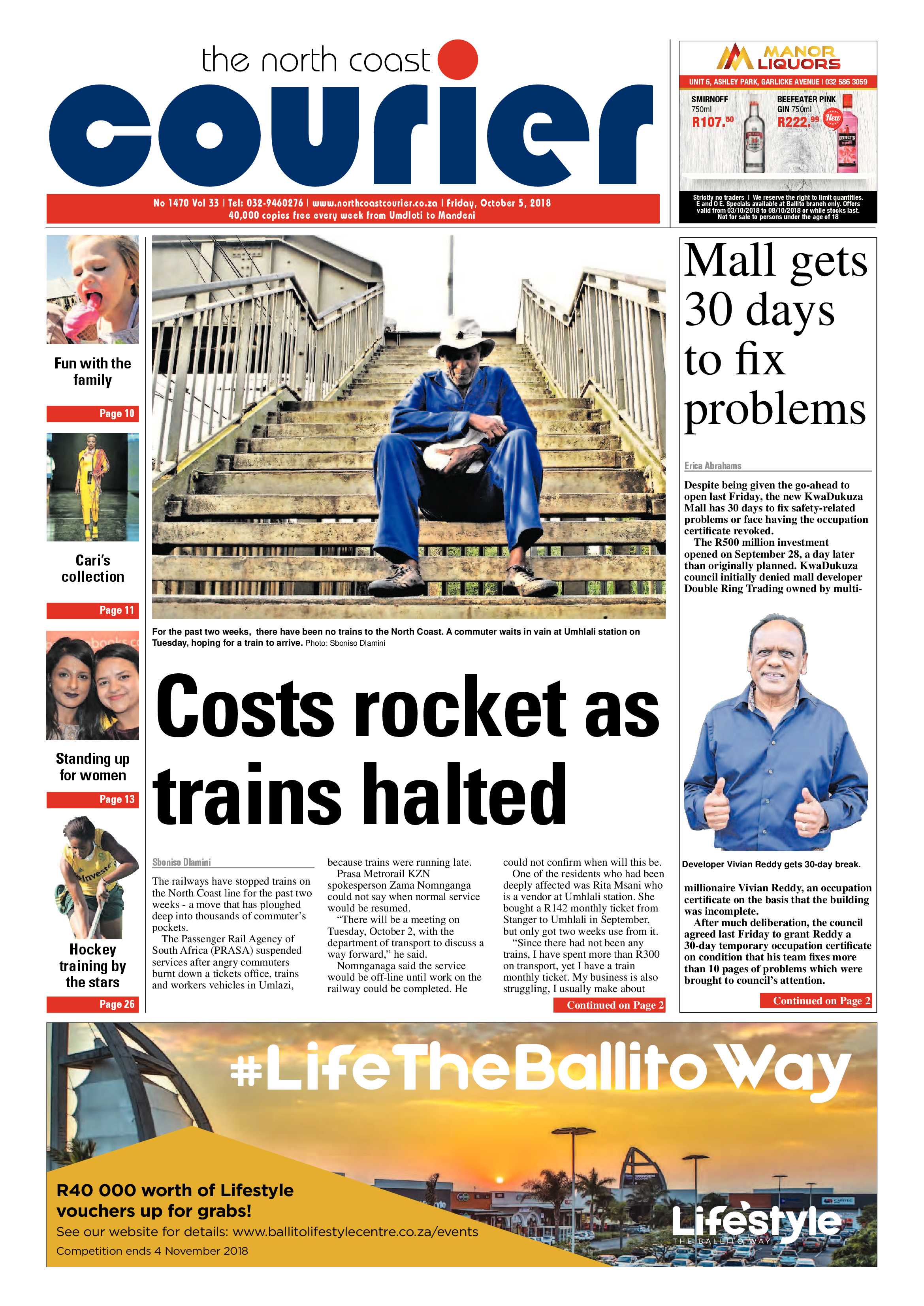 The North Coast Courier – 05 October 2018 page 1