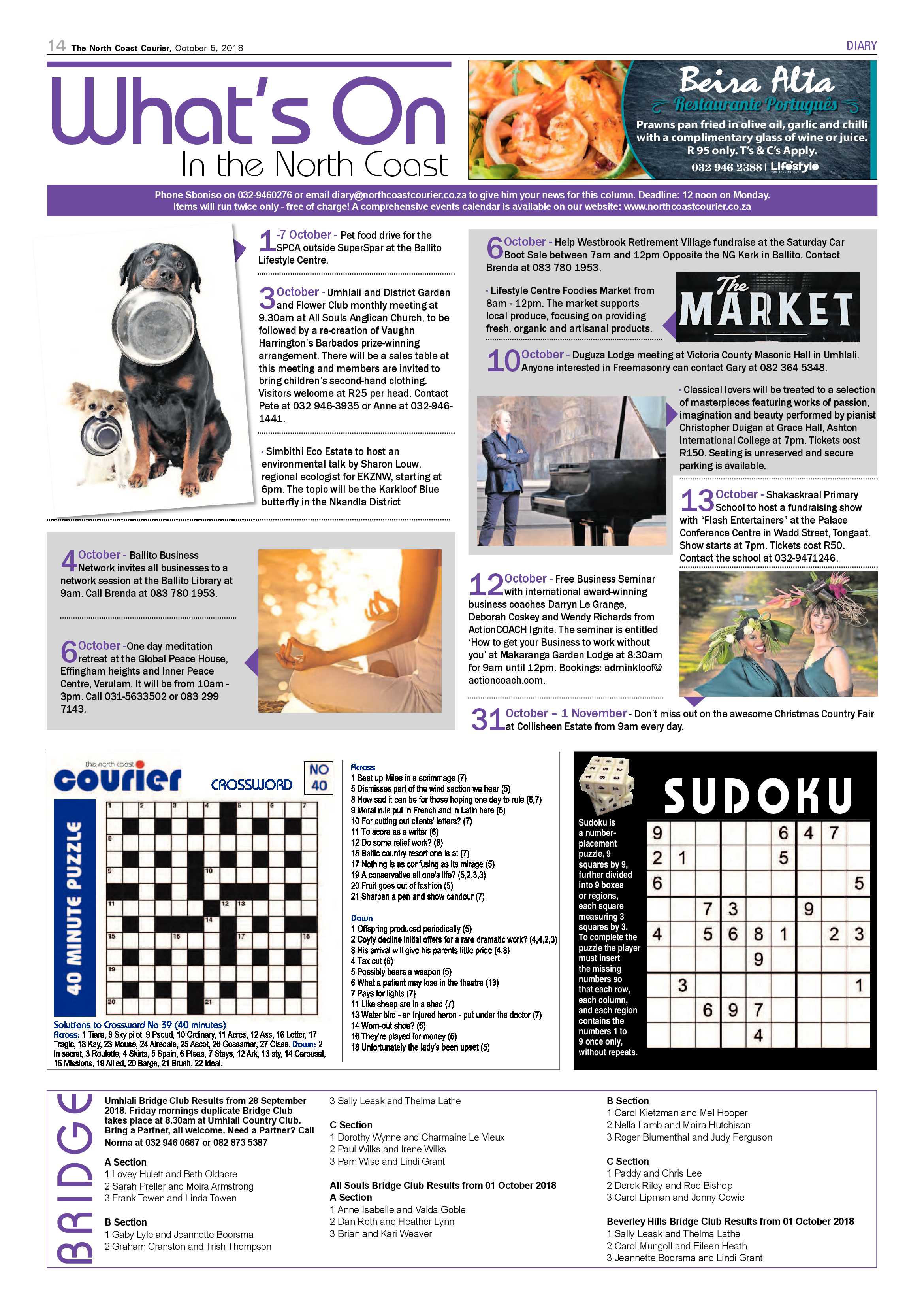 The North Coast Courier – 05 October 2018 page 14