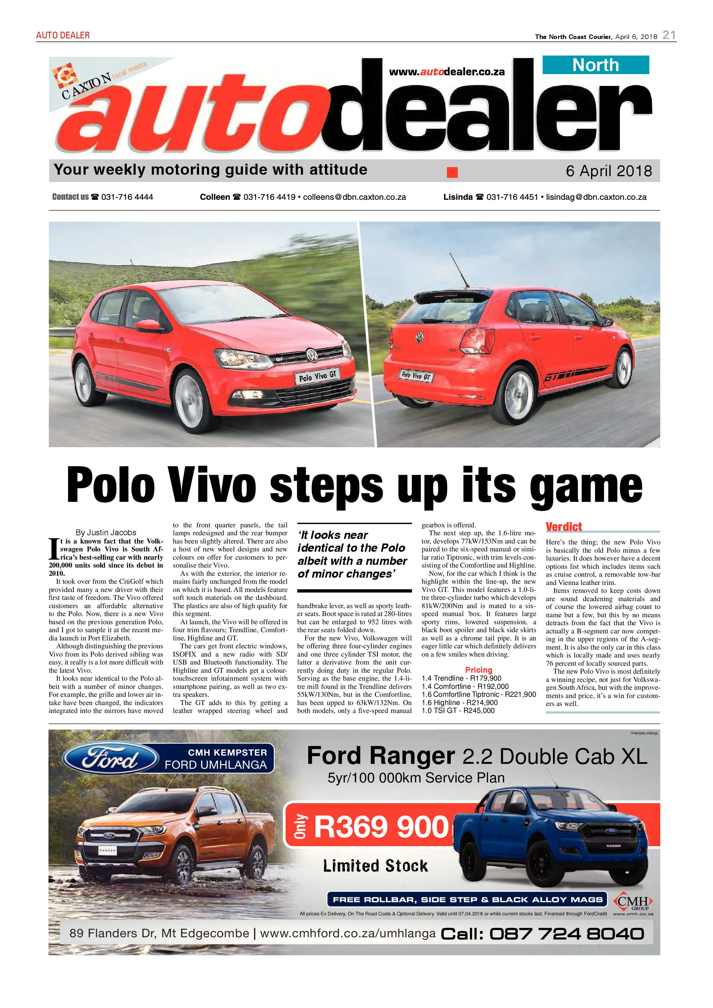 The North Coast Courier – 06 April 2018 page 21