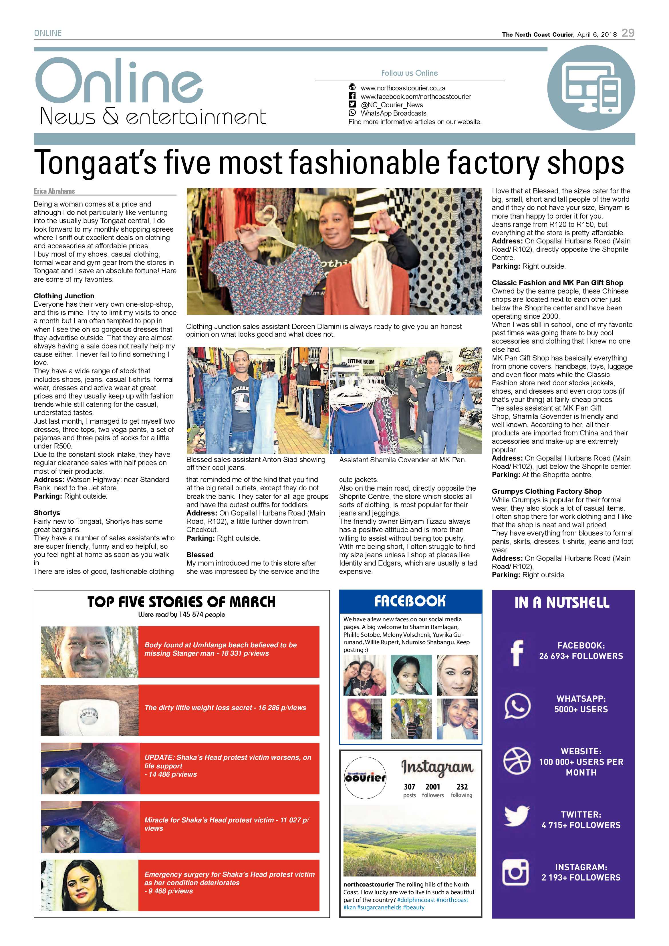 The North Coast Courier – 06 April 2018 page 29
