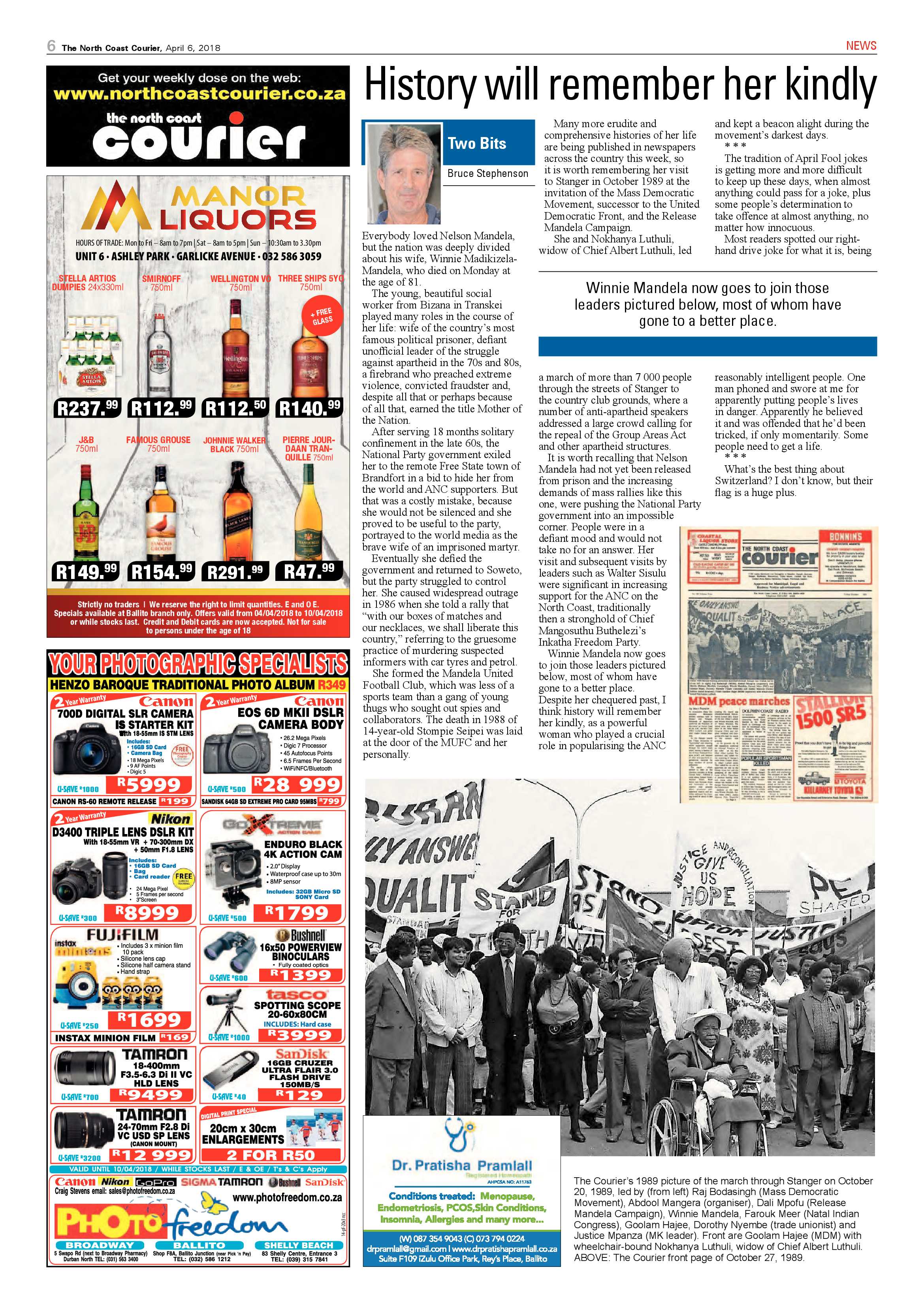The North Coast Courier – 06 April 2018 page 6