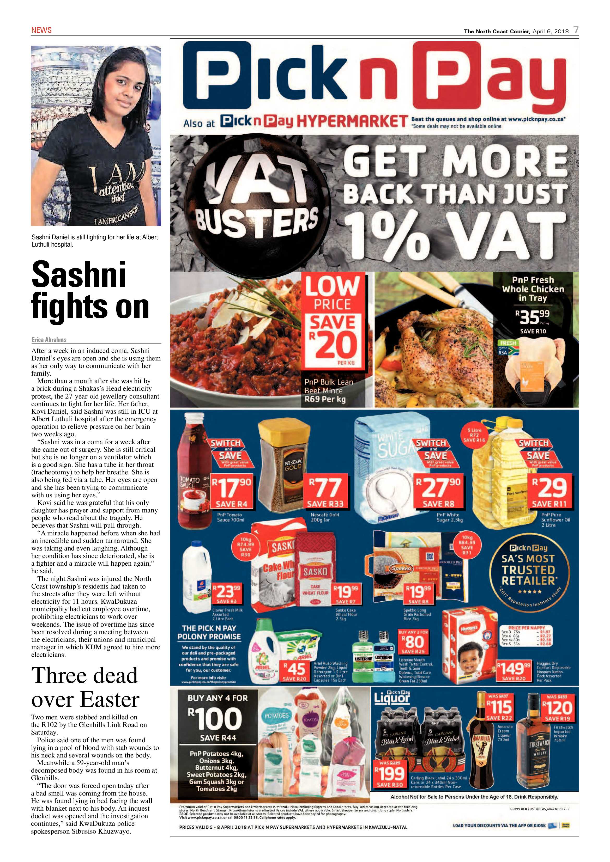 The North Coast Courier – 06 April 2018 page 7