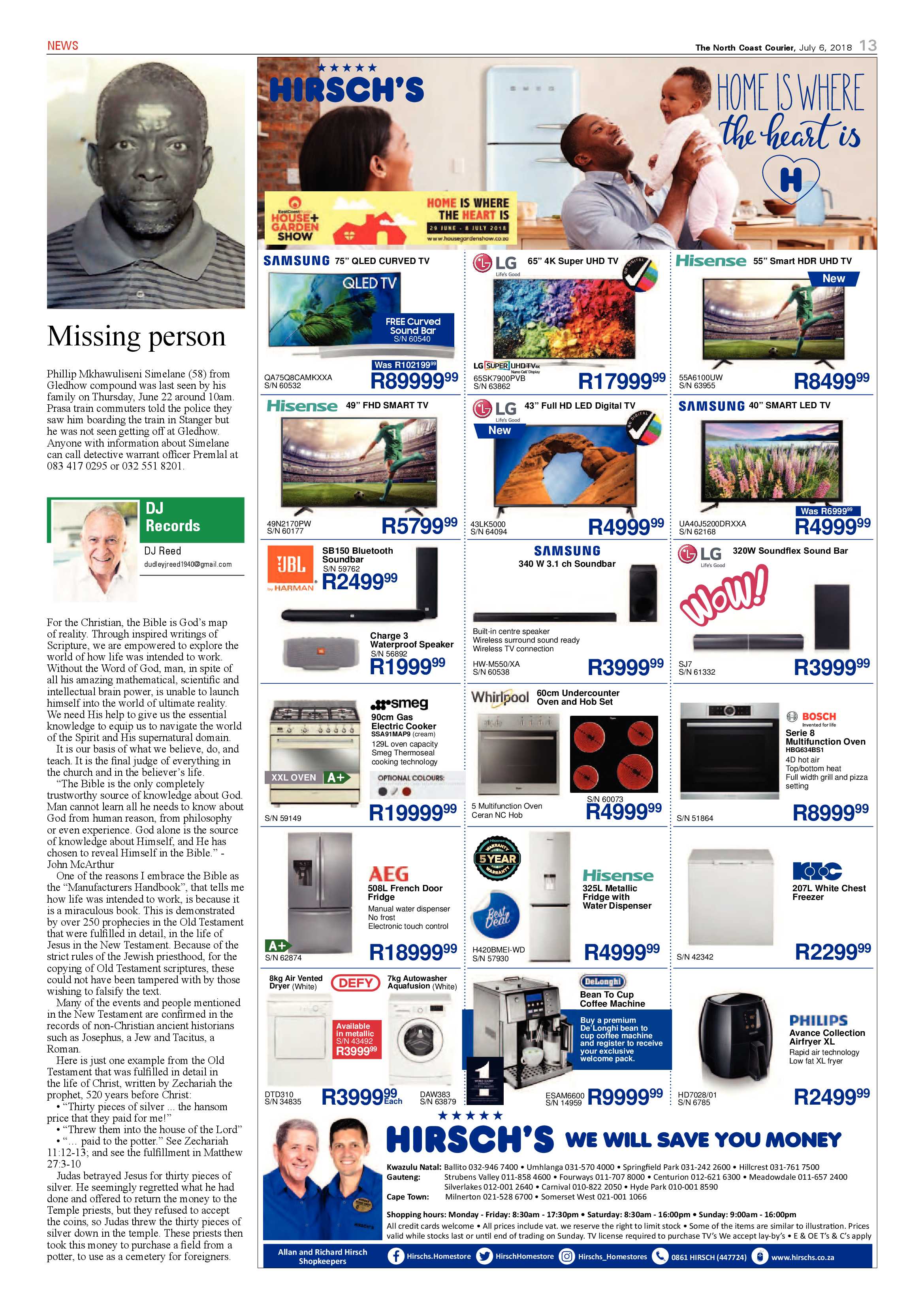 The North Coast Courier – 06 July 2018 page 13