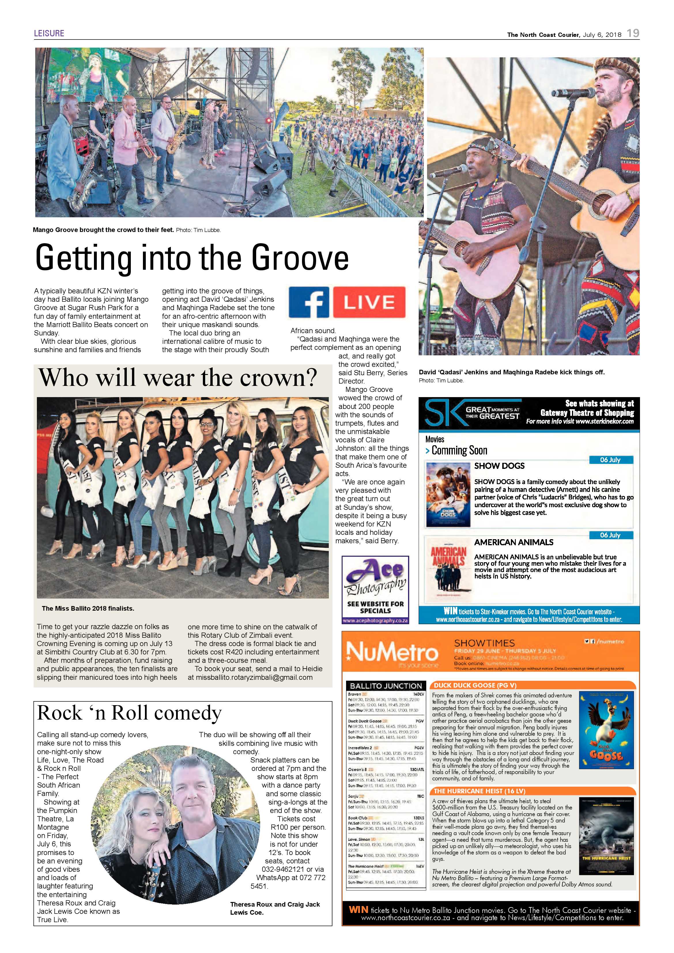 The North Coast Courier – 06 July 2018 page 19