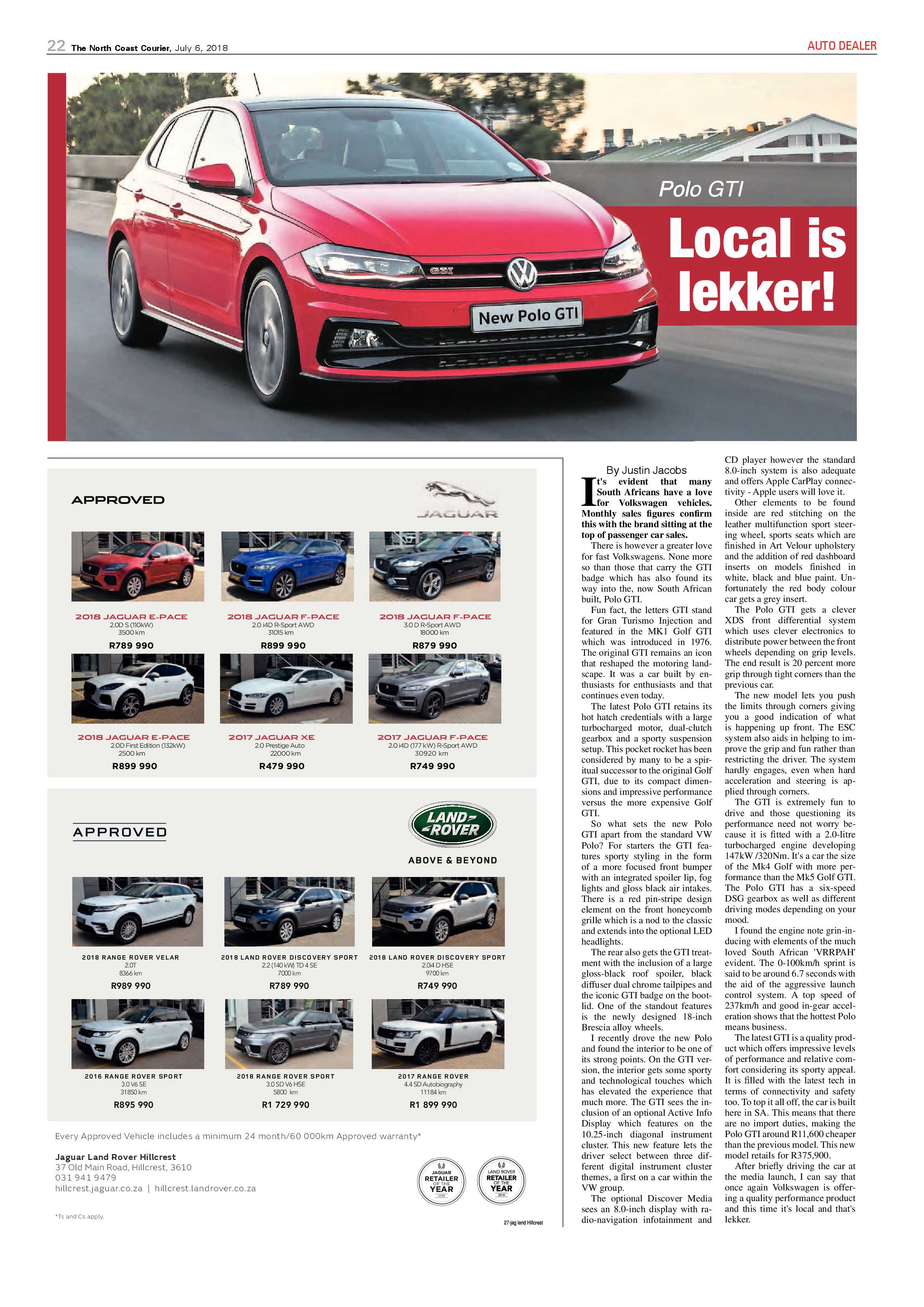 The North Coast Courier – 06 July 2018 page 22