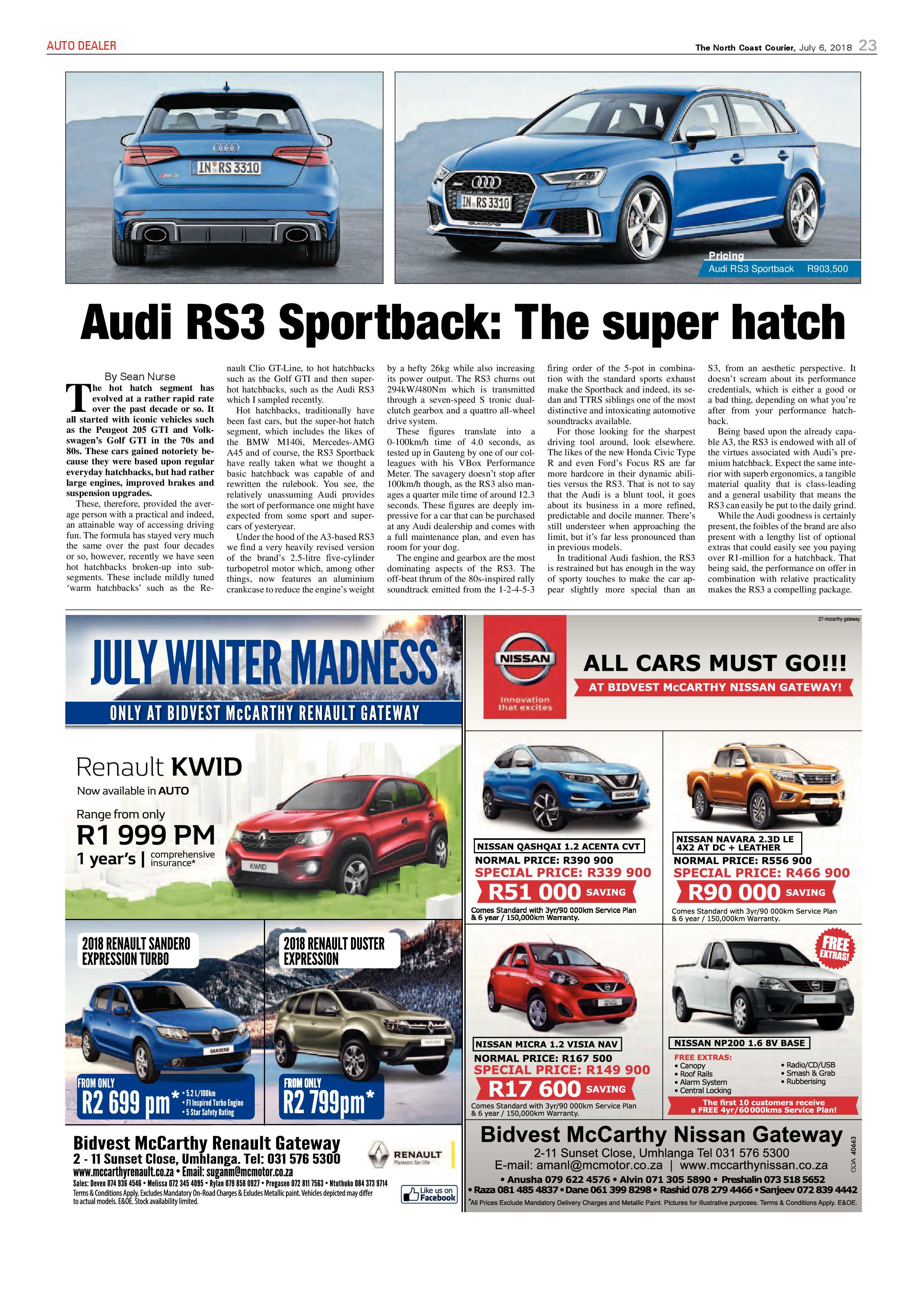The North Coast Courier – 06 July 2018 page 23