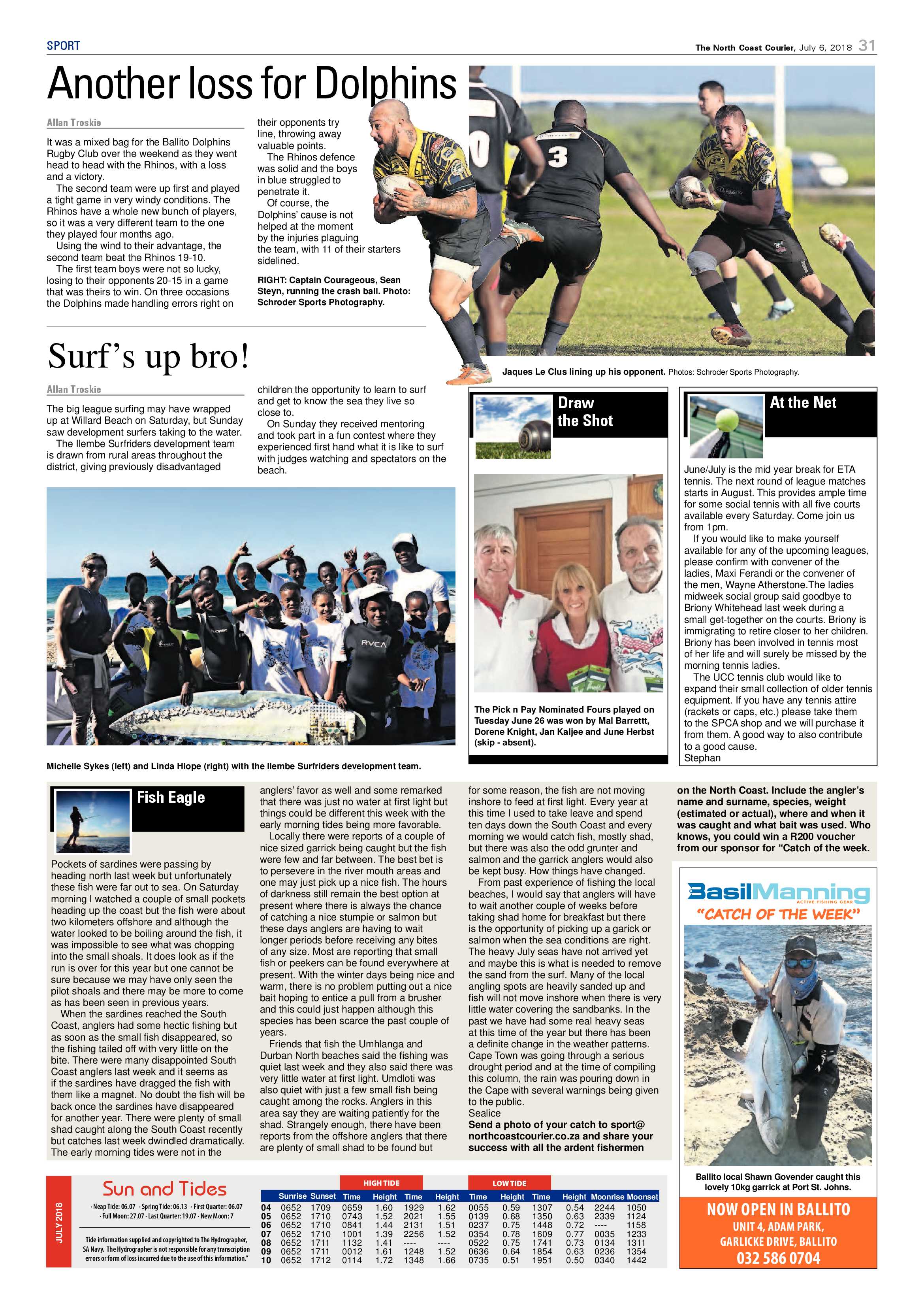 The North Coast Courier – 06 July 2018 page 31