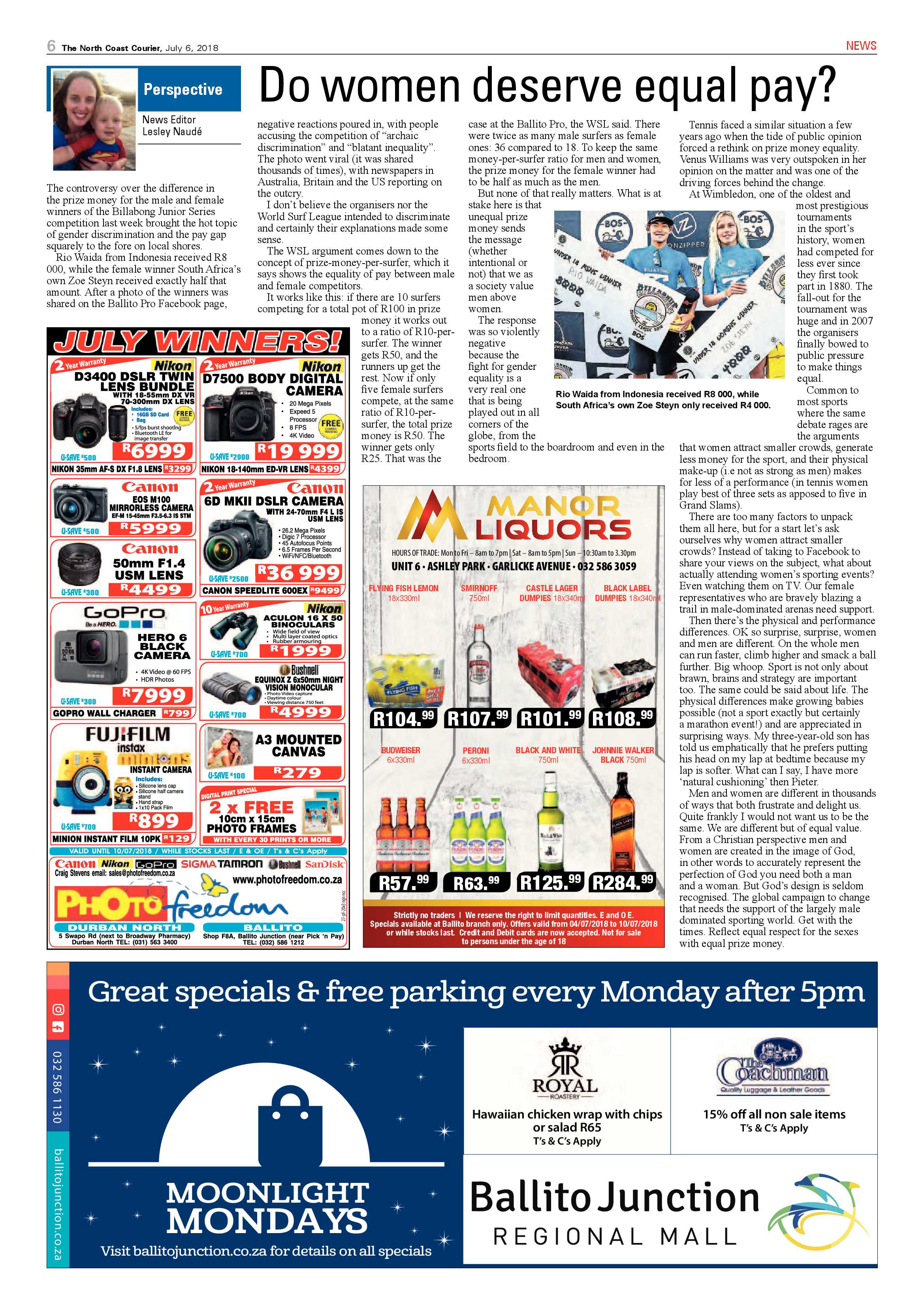 The North Coast Courier – 06 July 2018 page 6