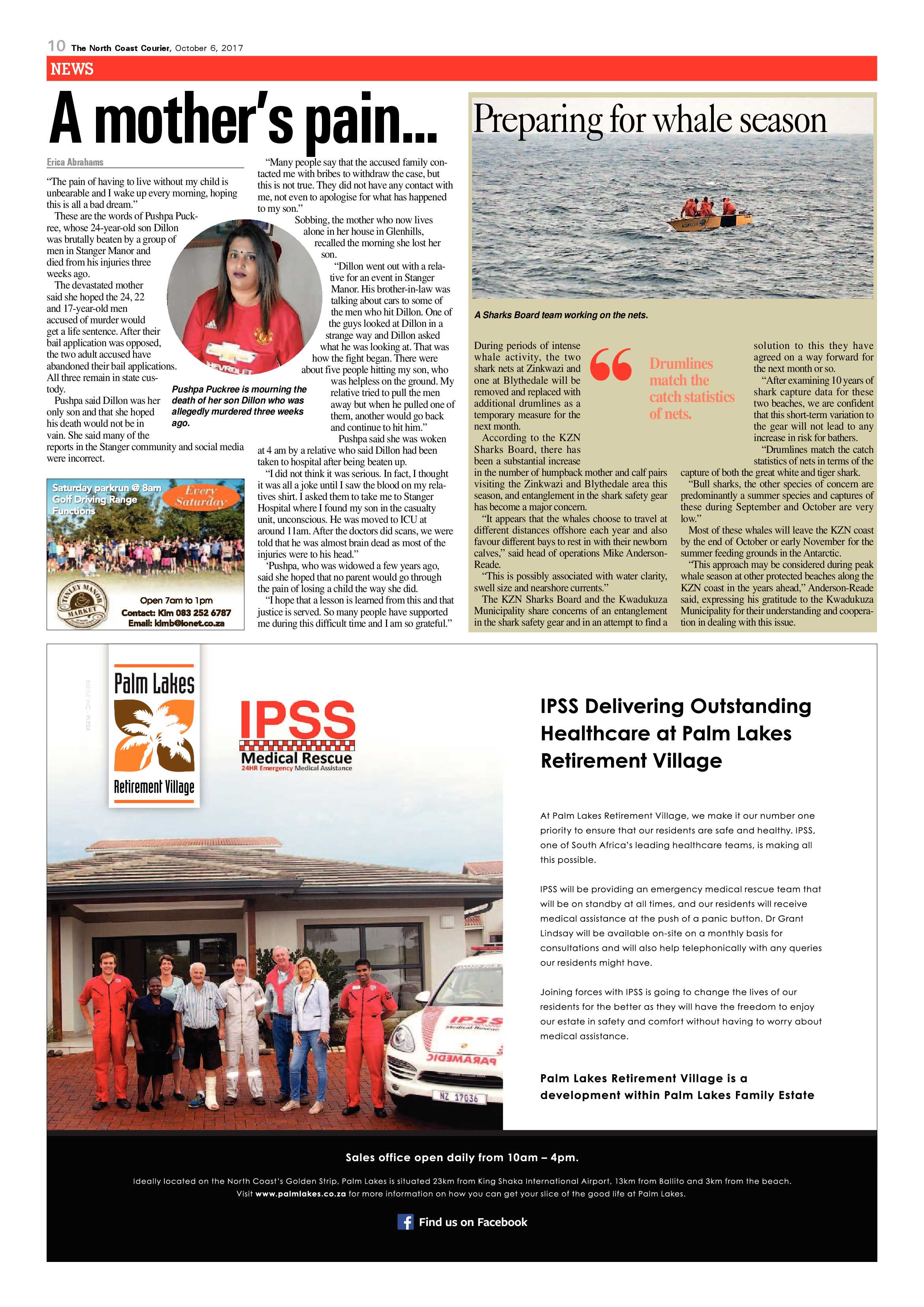 The North Coast Courier – 06 October 2017 page 10