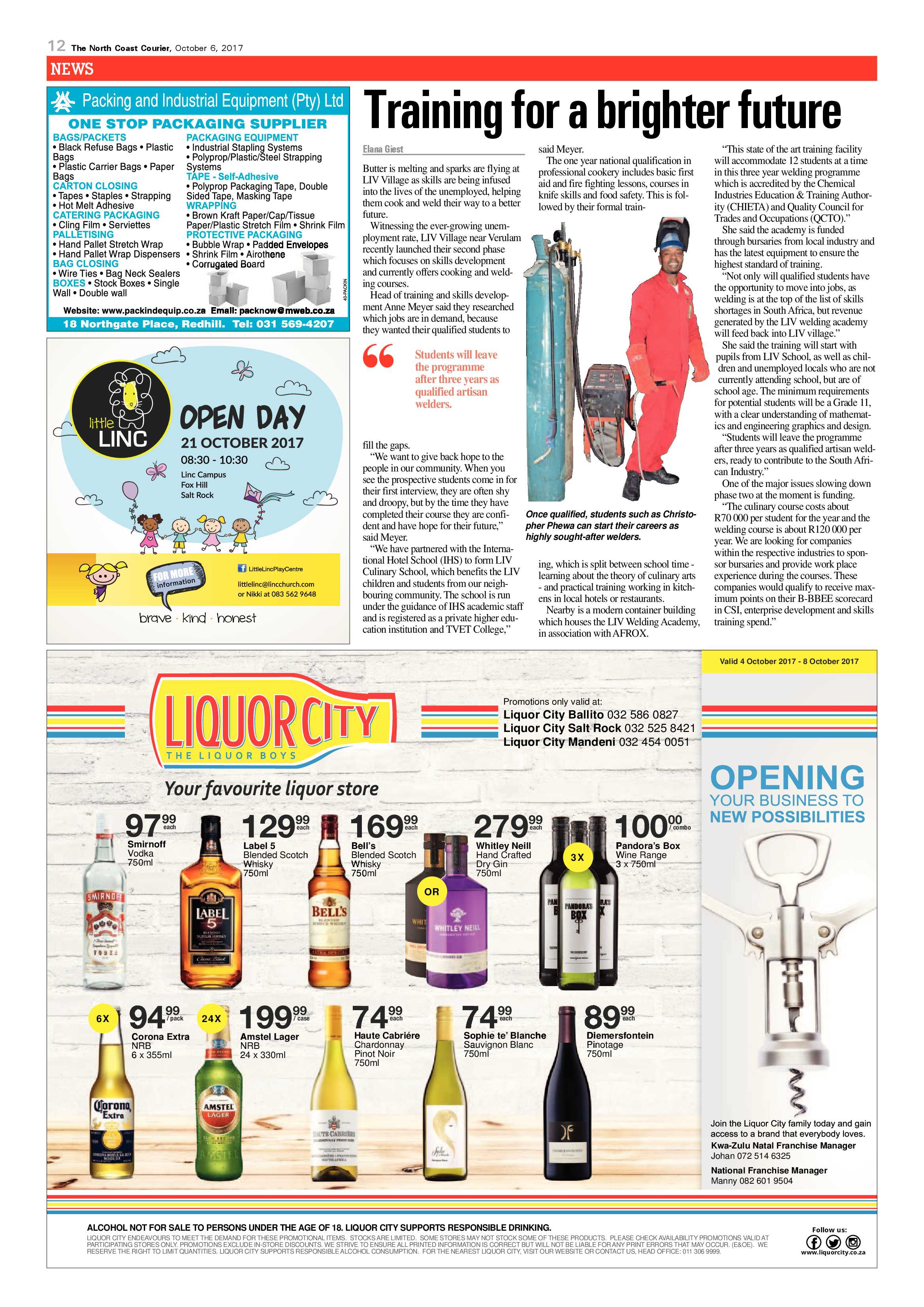The North Coast Courier – 06 October 2017 page 12