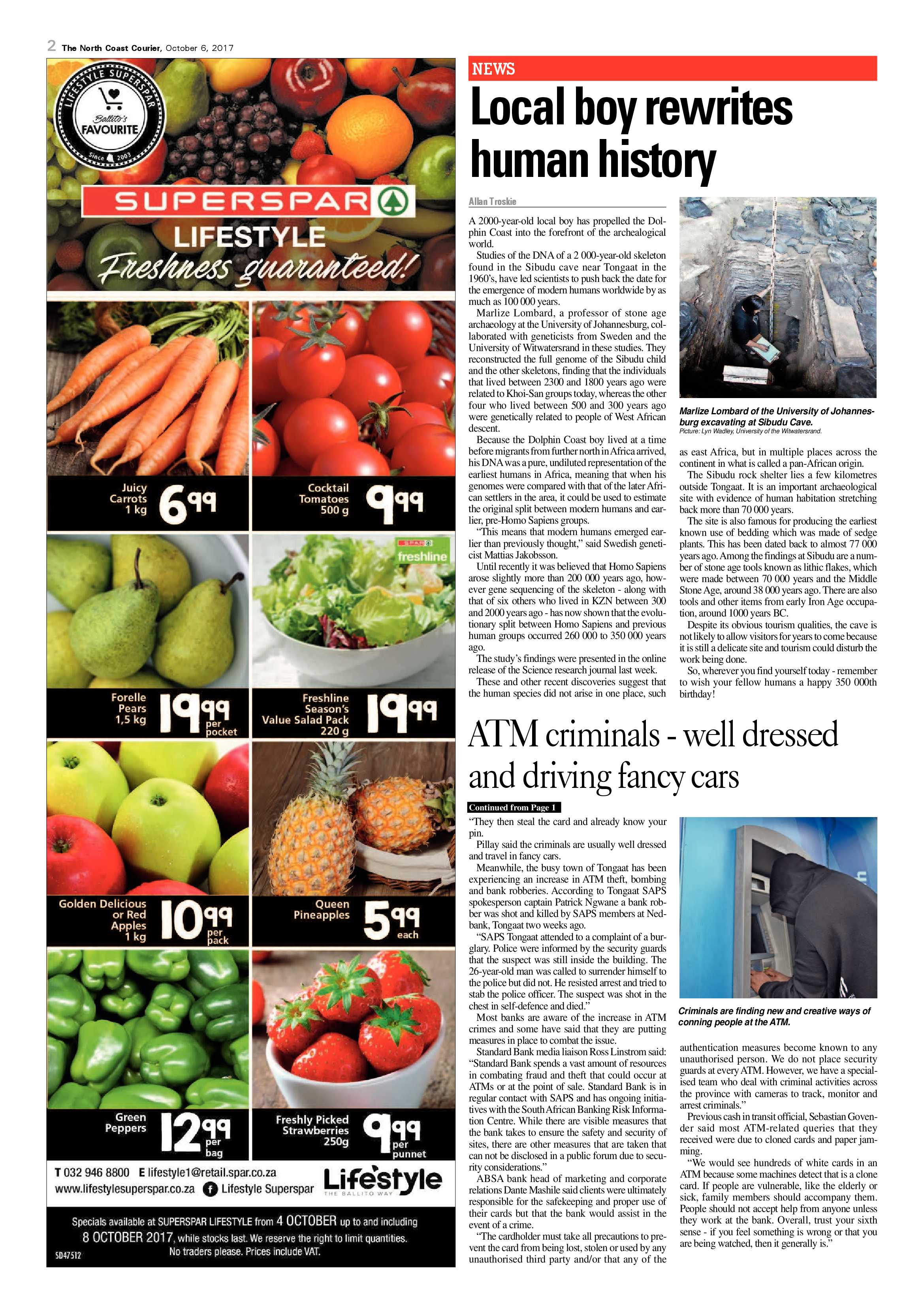 The North Coast Courier – 06 October 2017 page 2