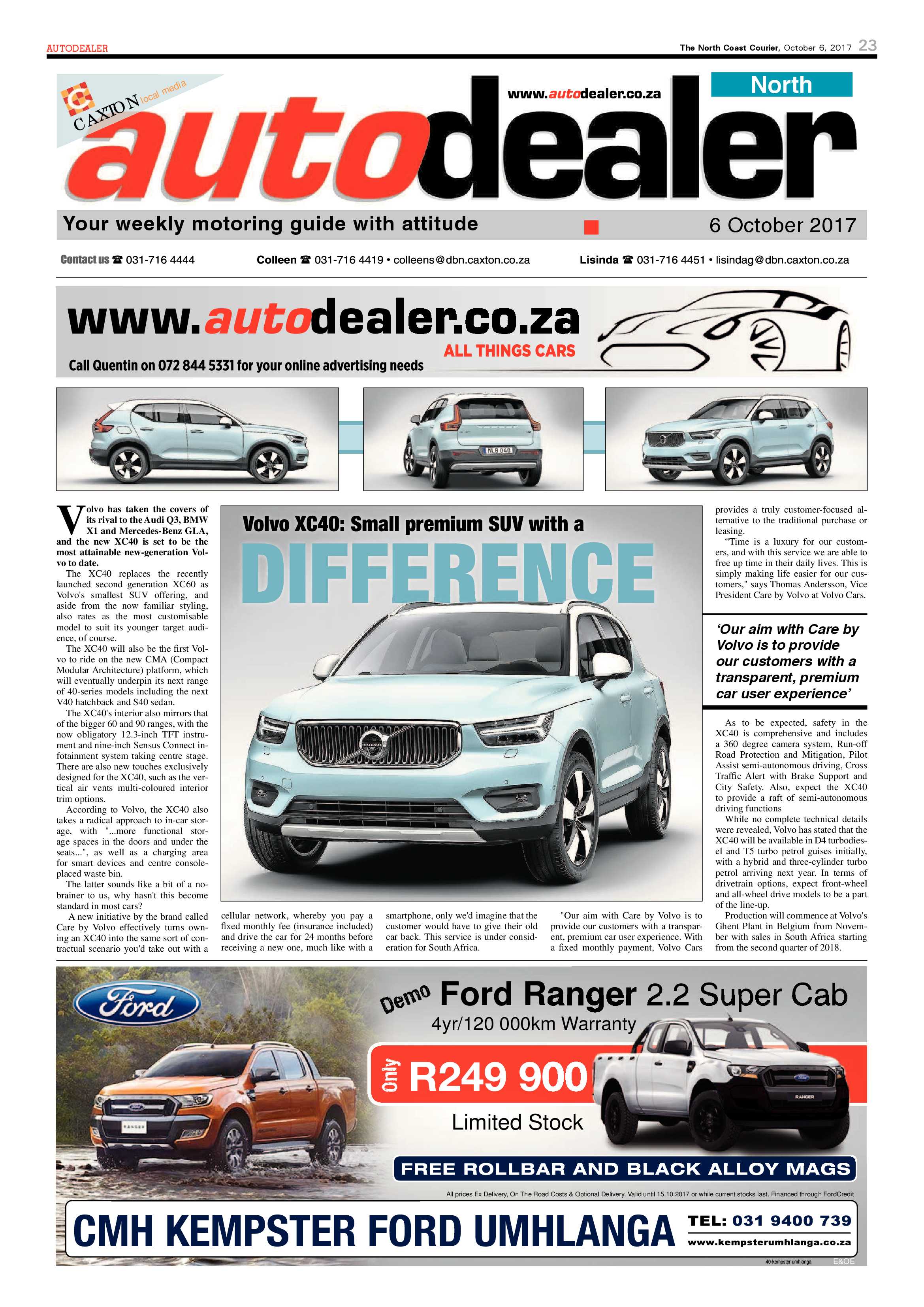 The North Coast Courier – 06 October 2017 page 23