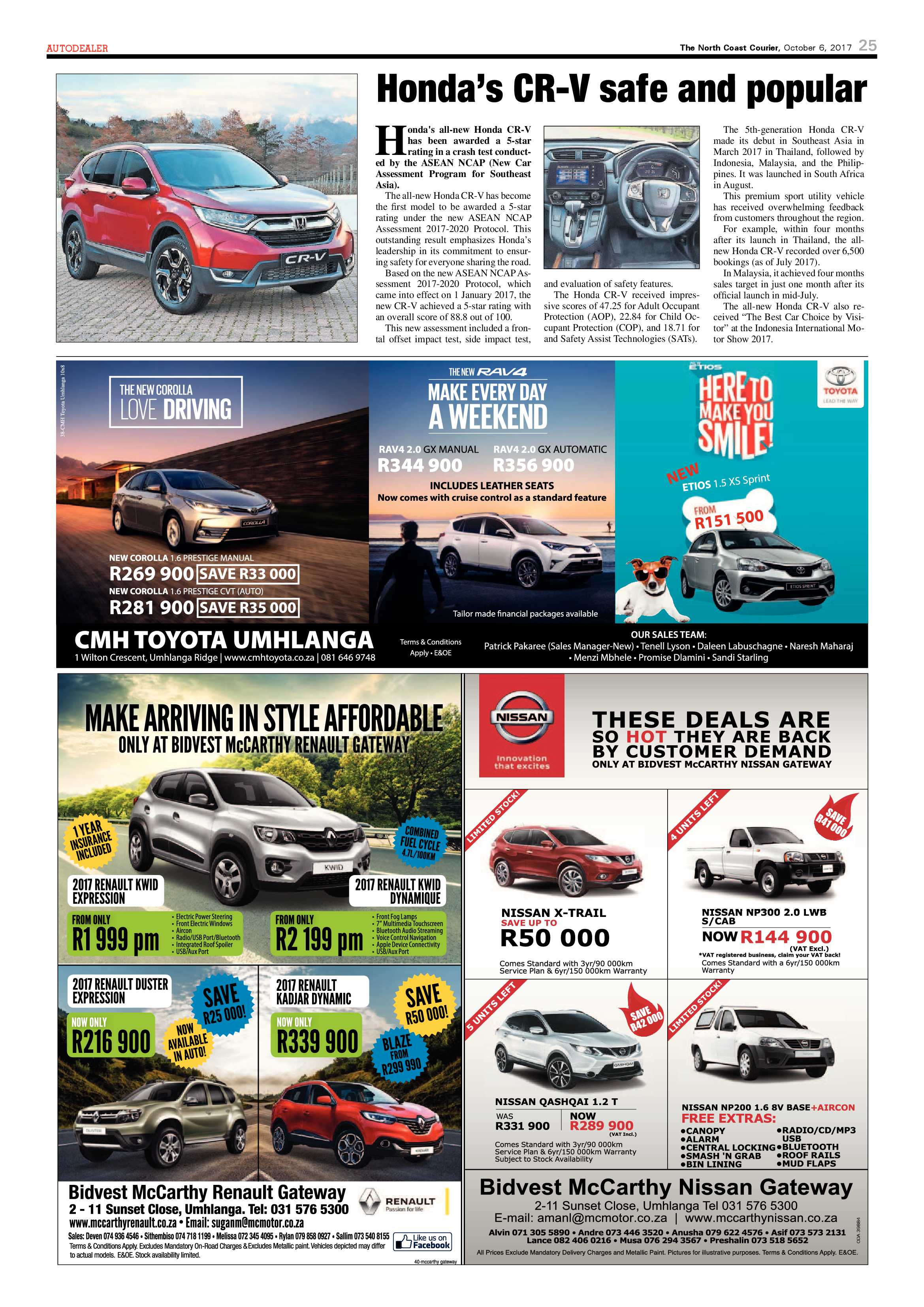 The North Coast Courier – 06 October 2017 page 25