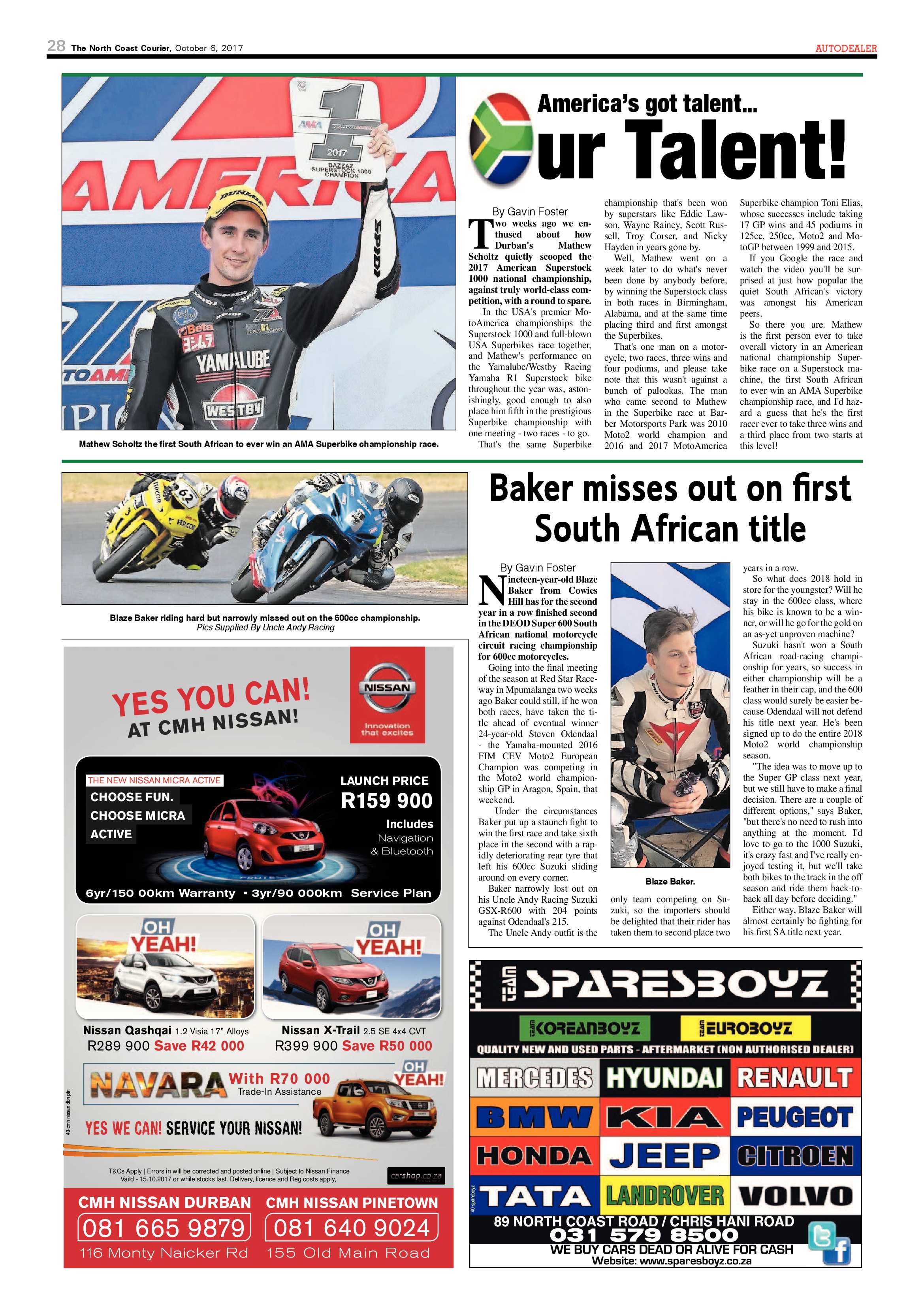 The North Coast Courier – 06 October 2017 page 28
