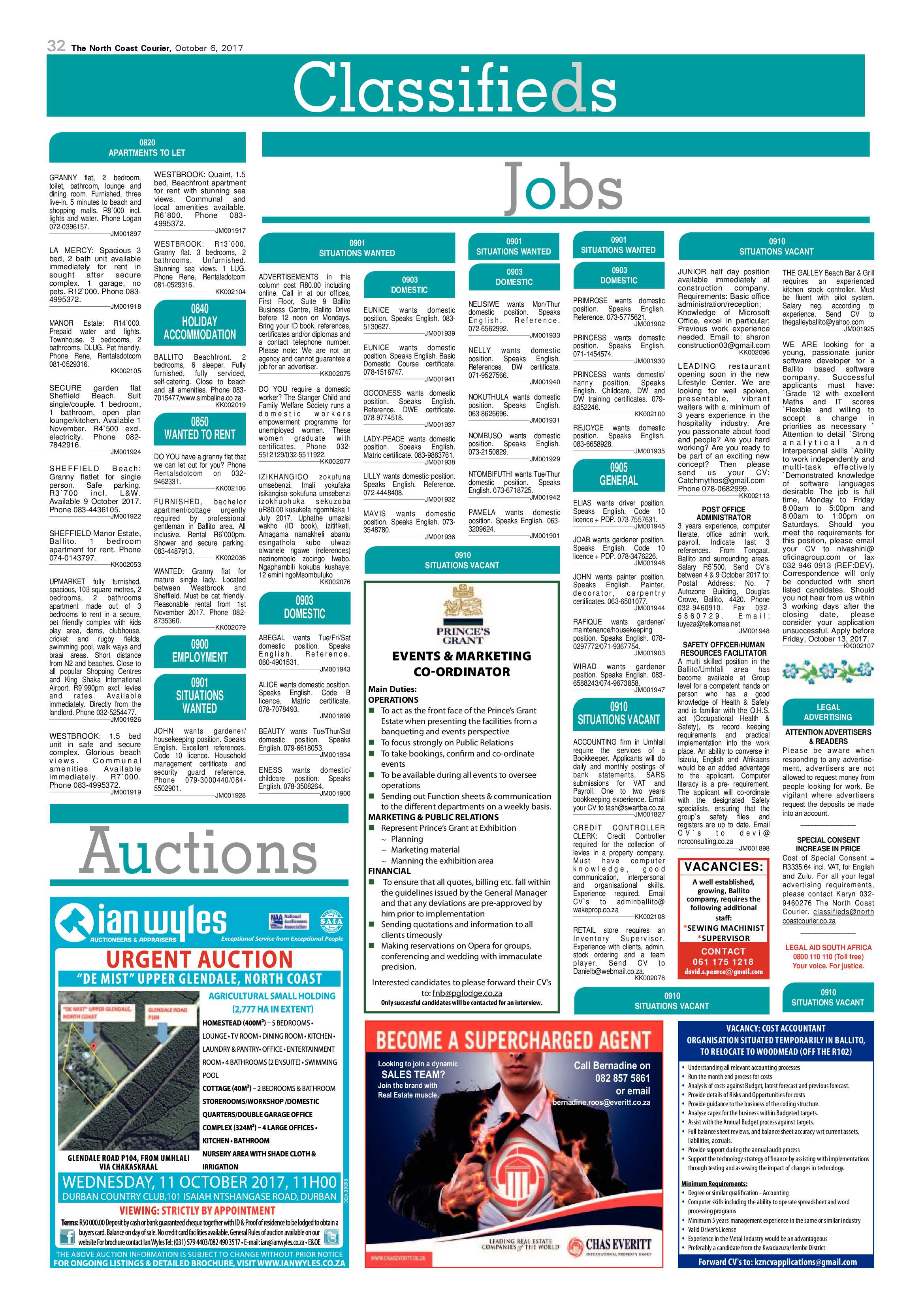 The North Coast Courier – 06 October 2017 page 32