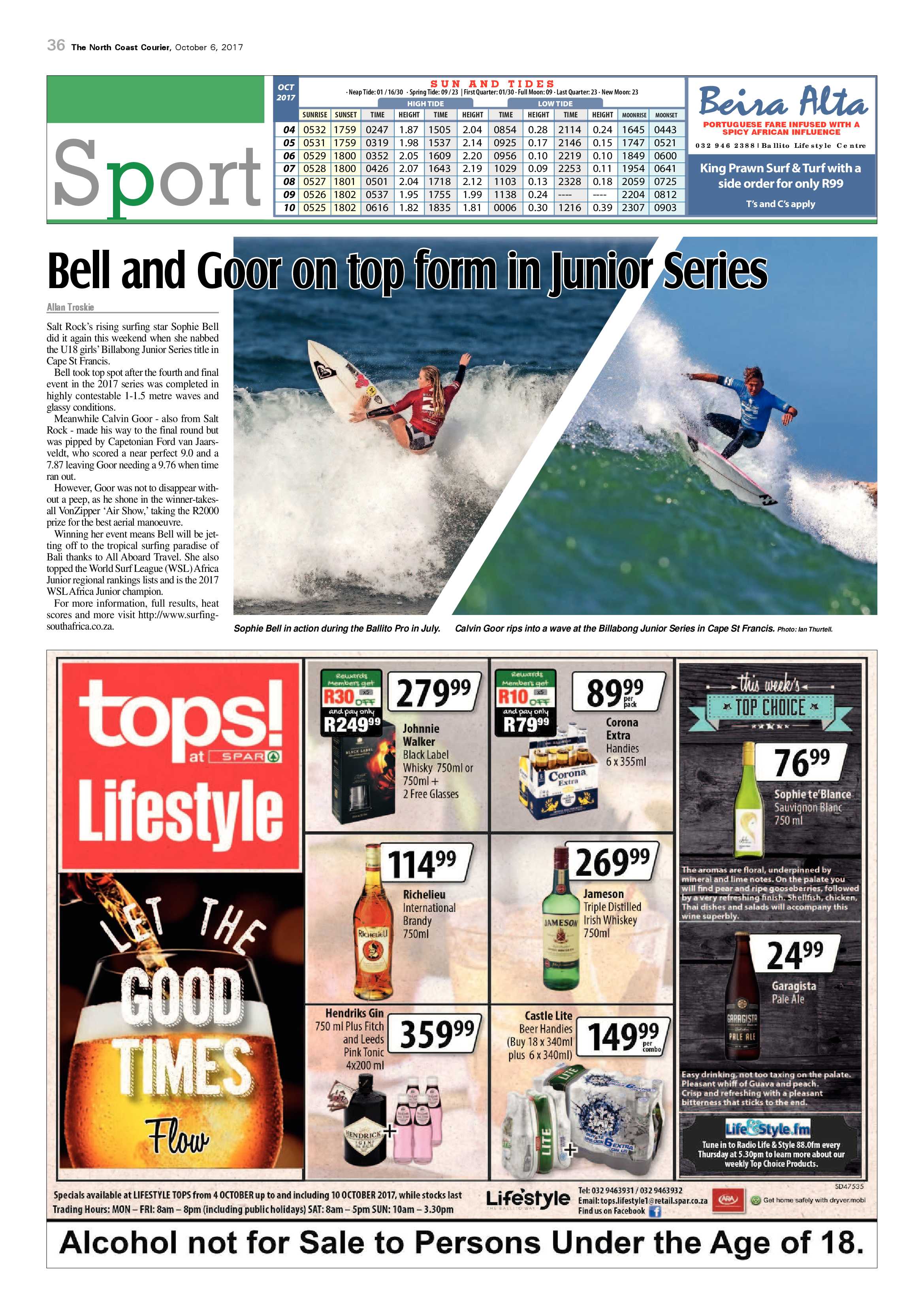 The North Coast Courier – 06 October 2017 page 36