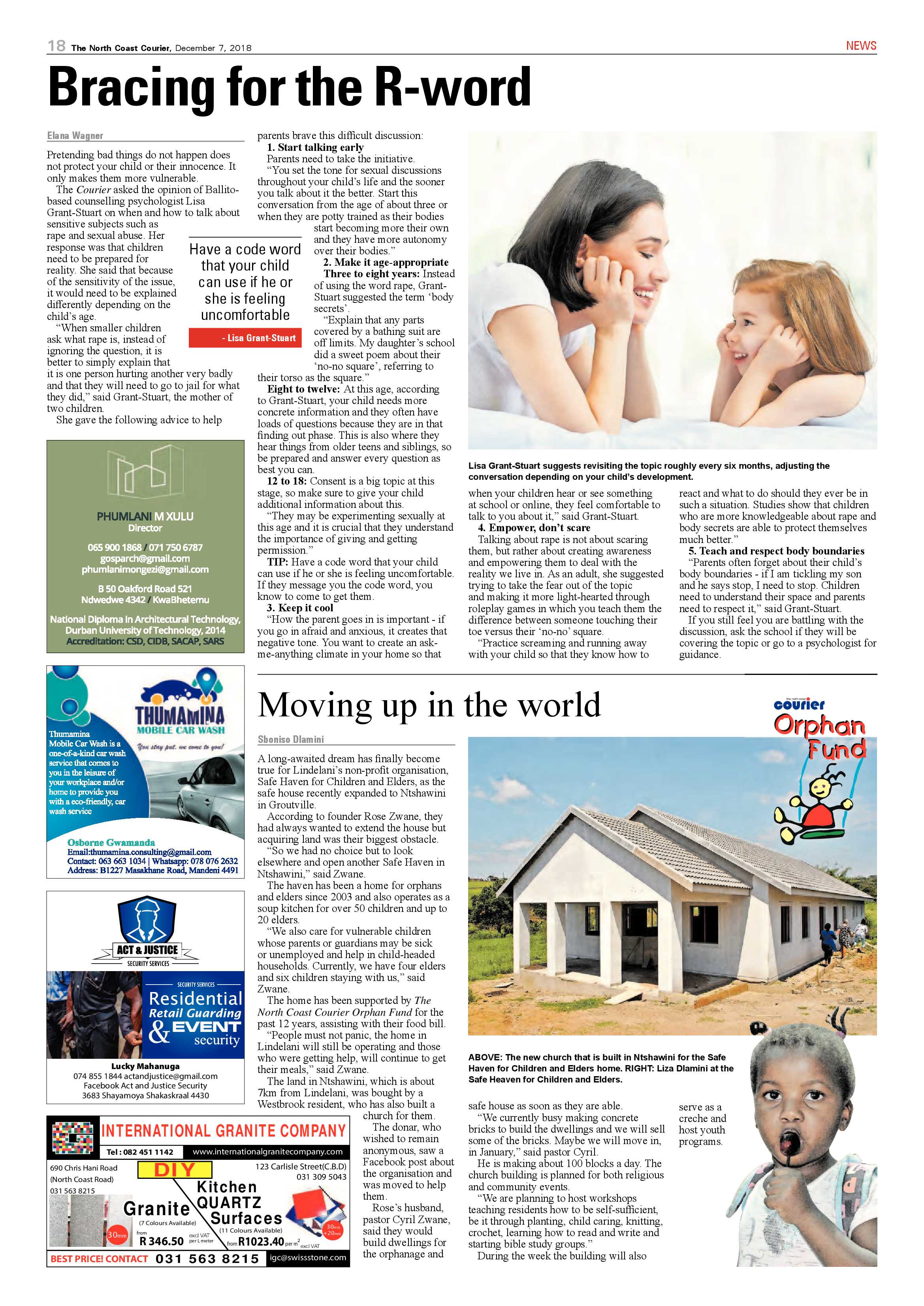 The North Coast Courier – 07 December 2018 page 18