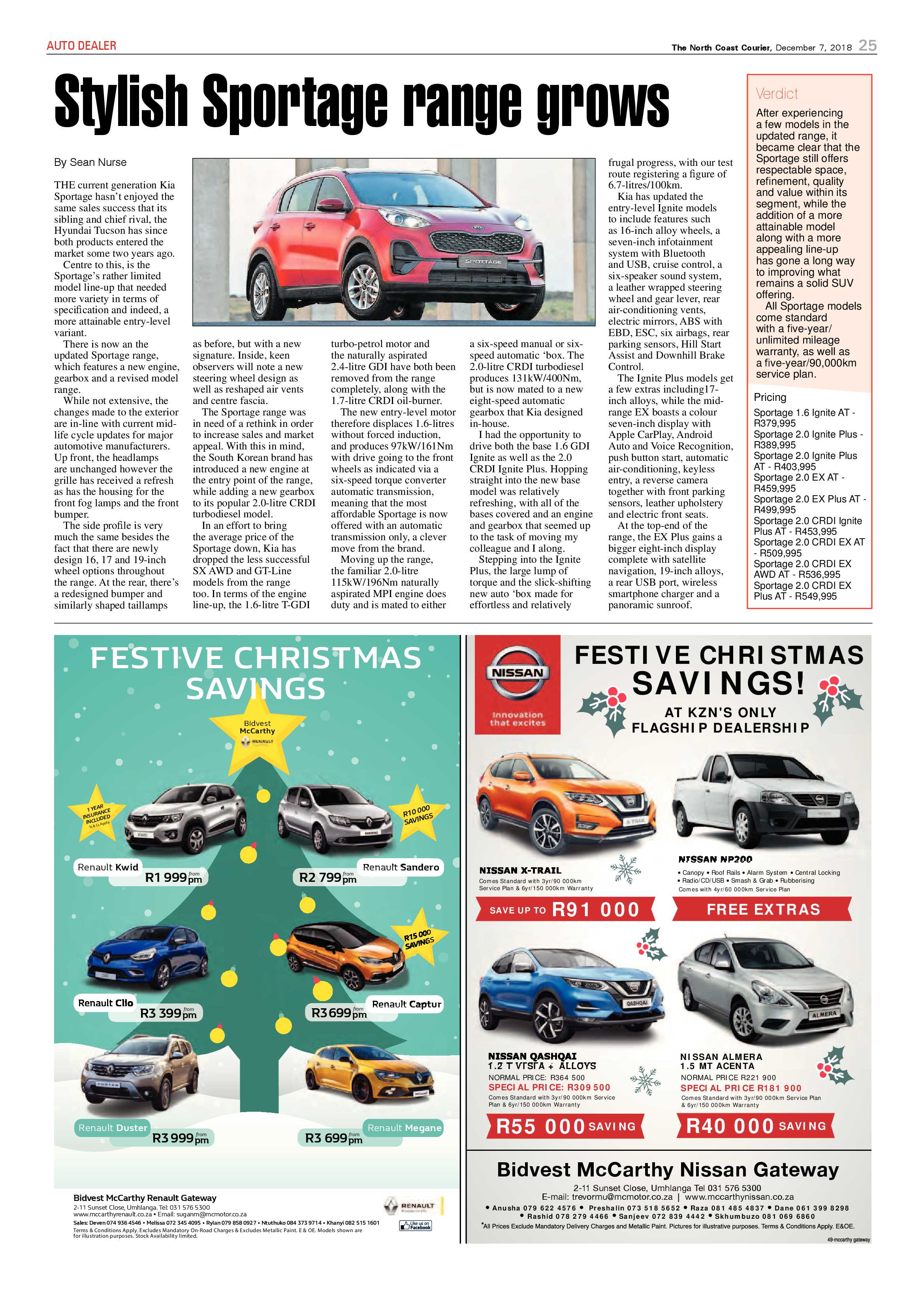 The North Coast Courier – 07 December 2018 page 25