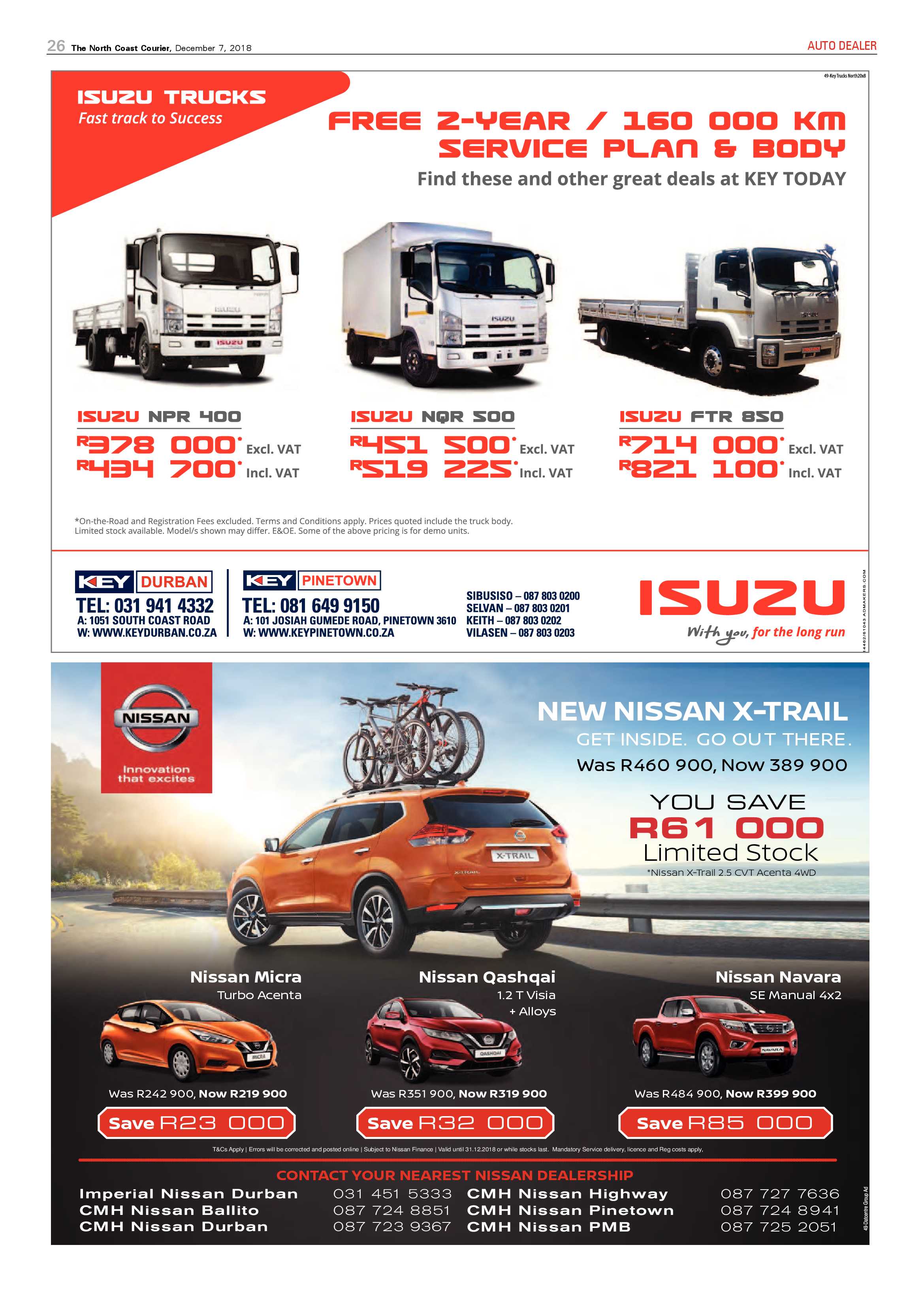 The North Coast Courier – 07 December 2018 page 26