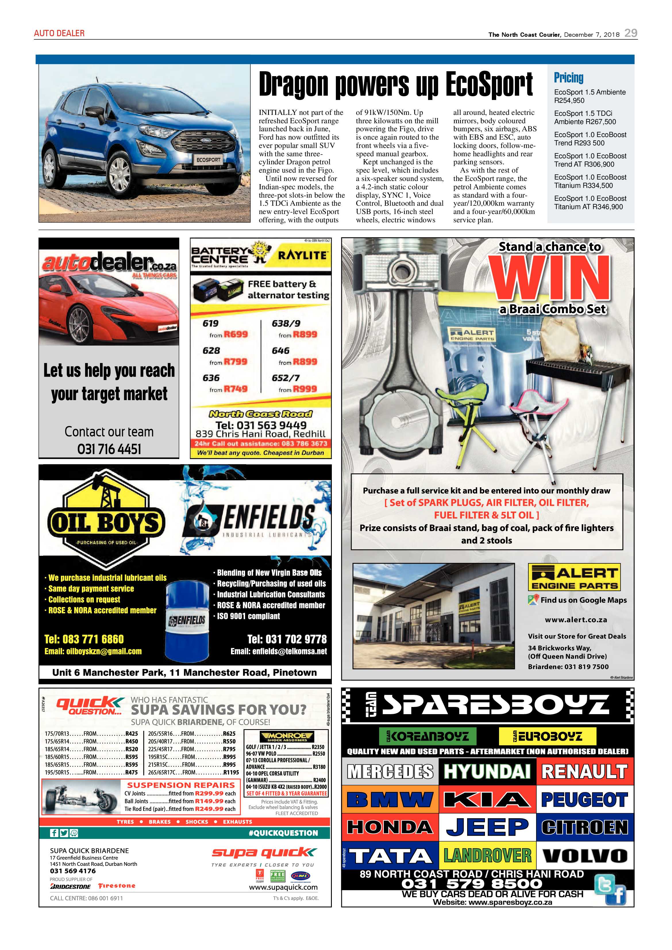 The North Coast Courier – 07 December 2018 page 29