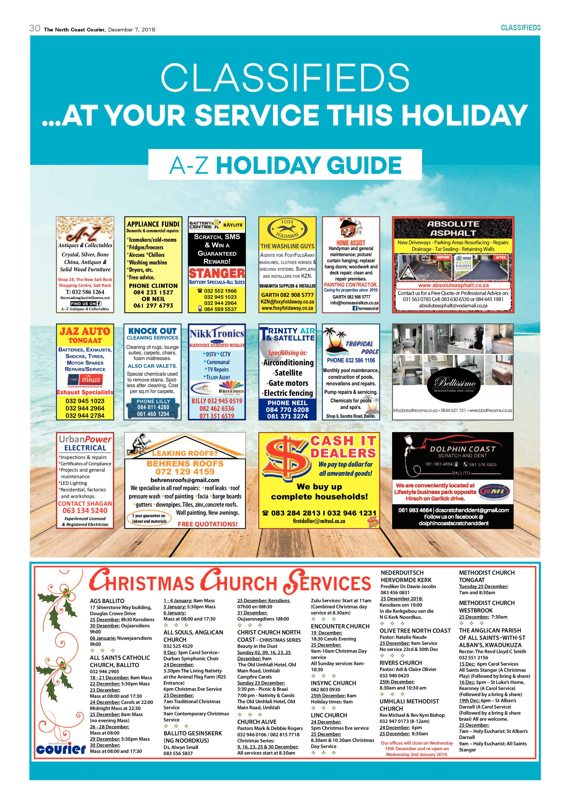 The North Coast Courier – 07 December 2018 page 30