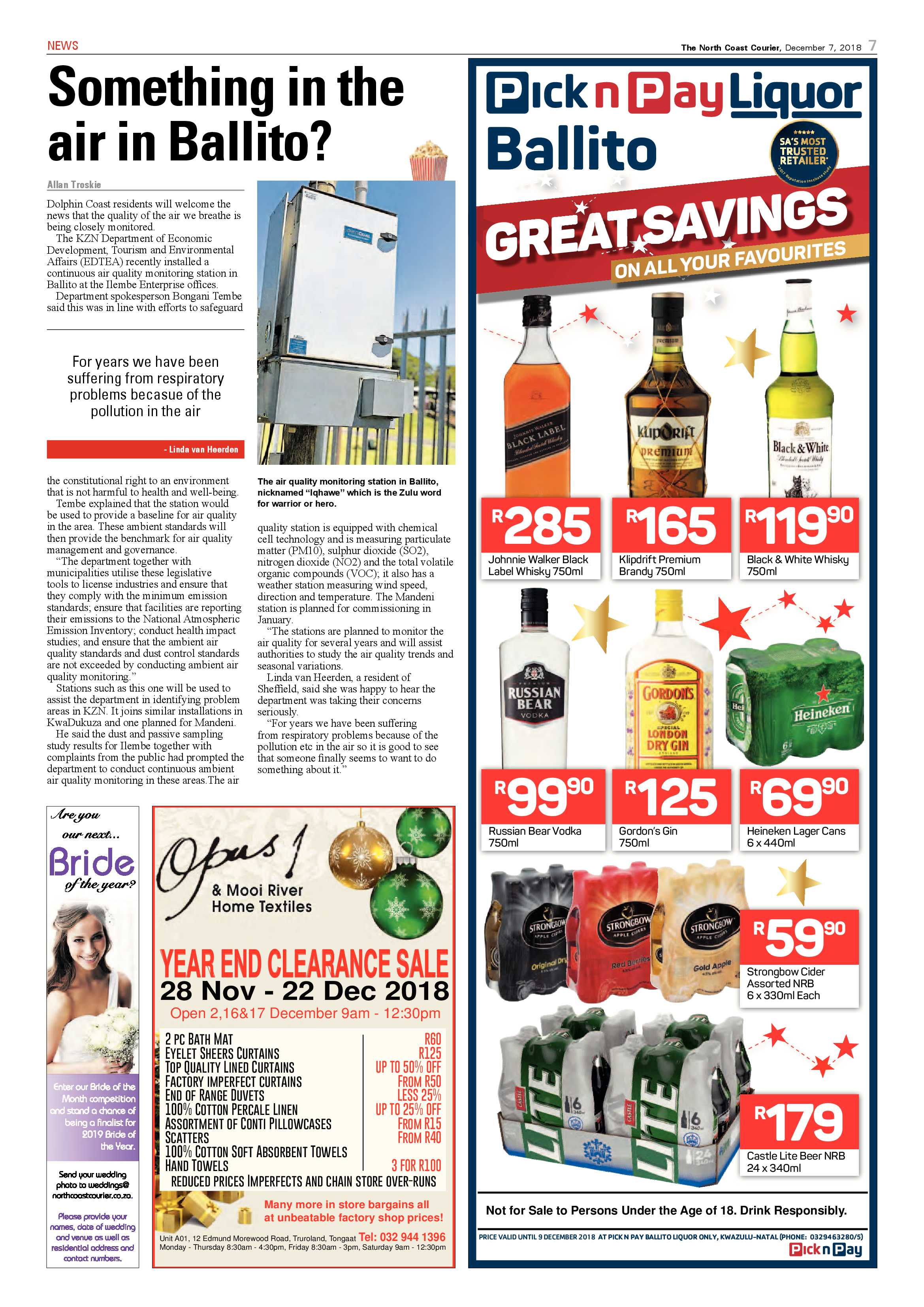 The North Coast Courier – 07 December 2018 page 7