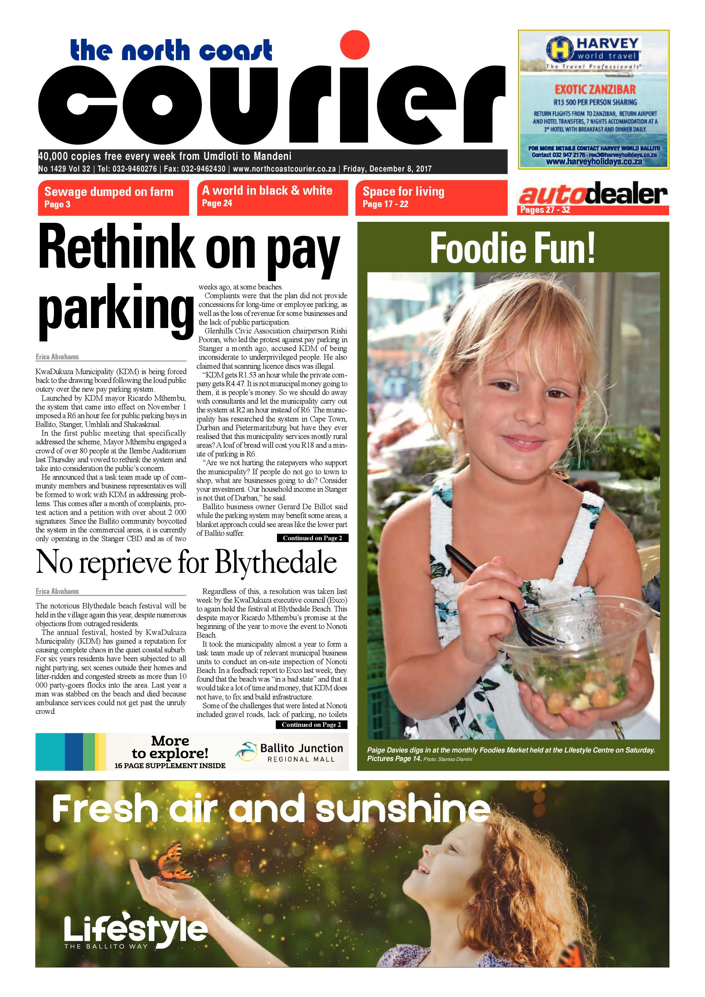 The North Coast Courier – 08 December 2017 page 1