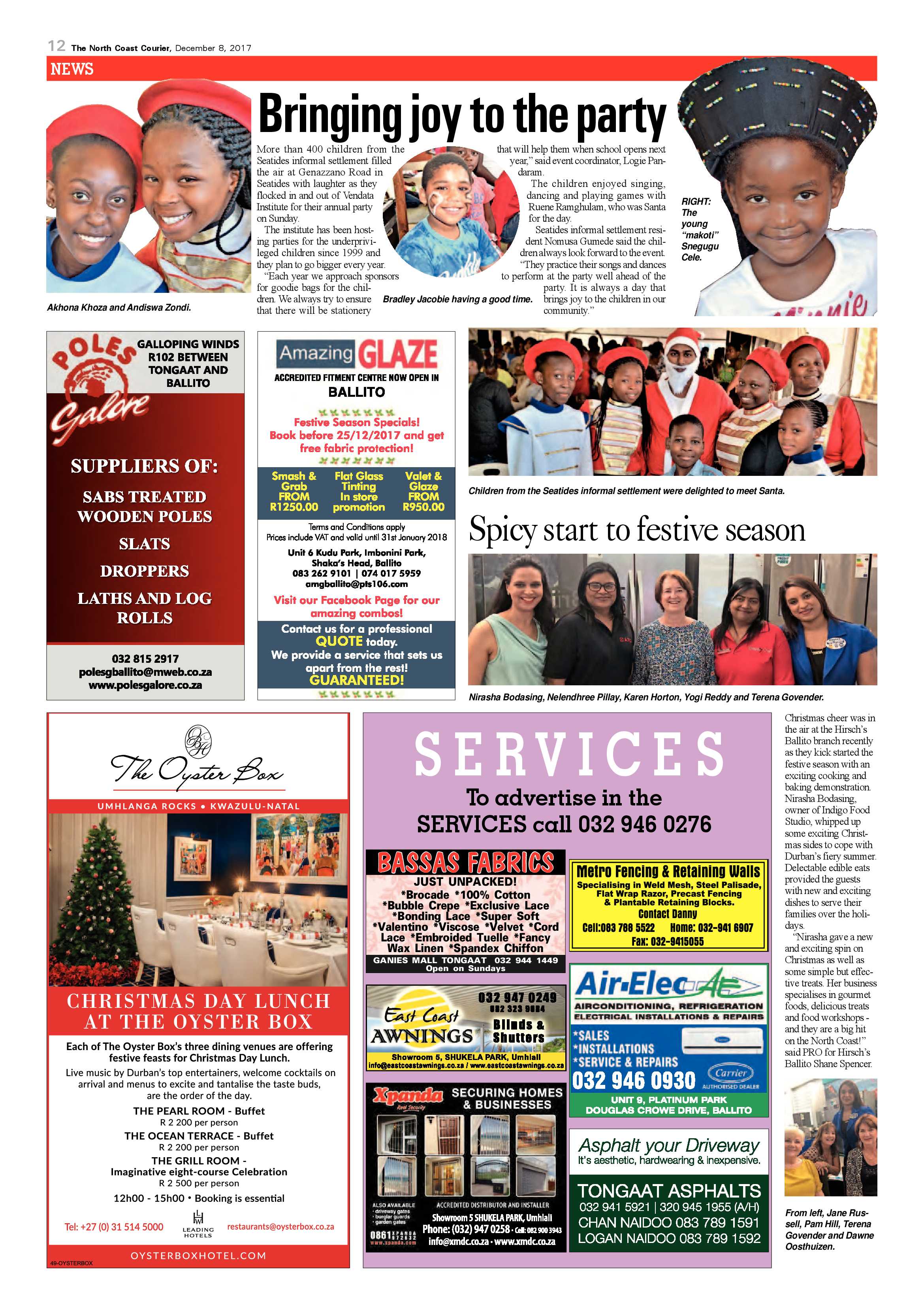 The North Coast Courier – 08 December 2017 page 12