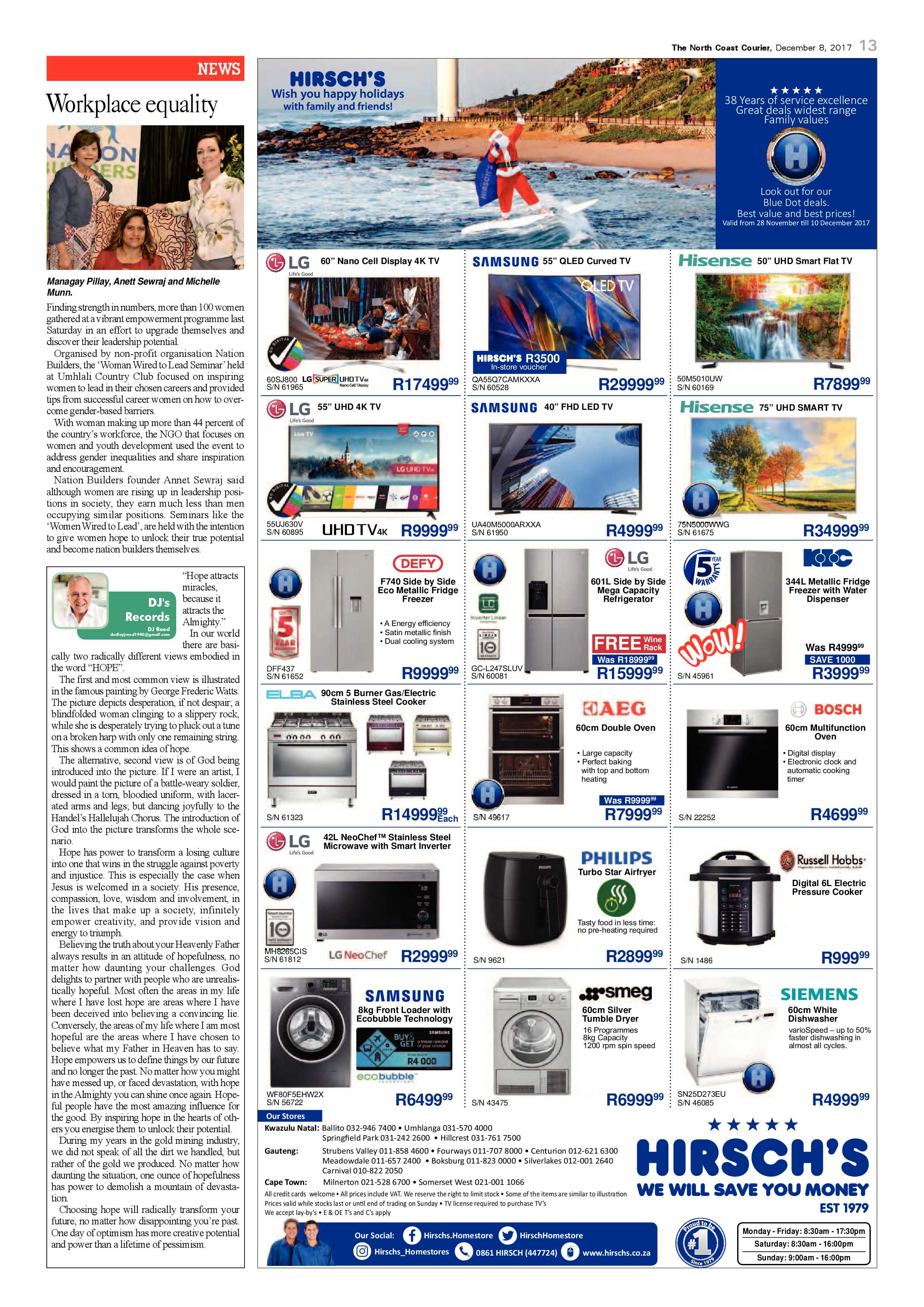 The North Coast Courier – 08 December 2017 page 13