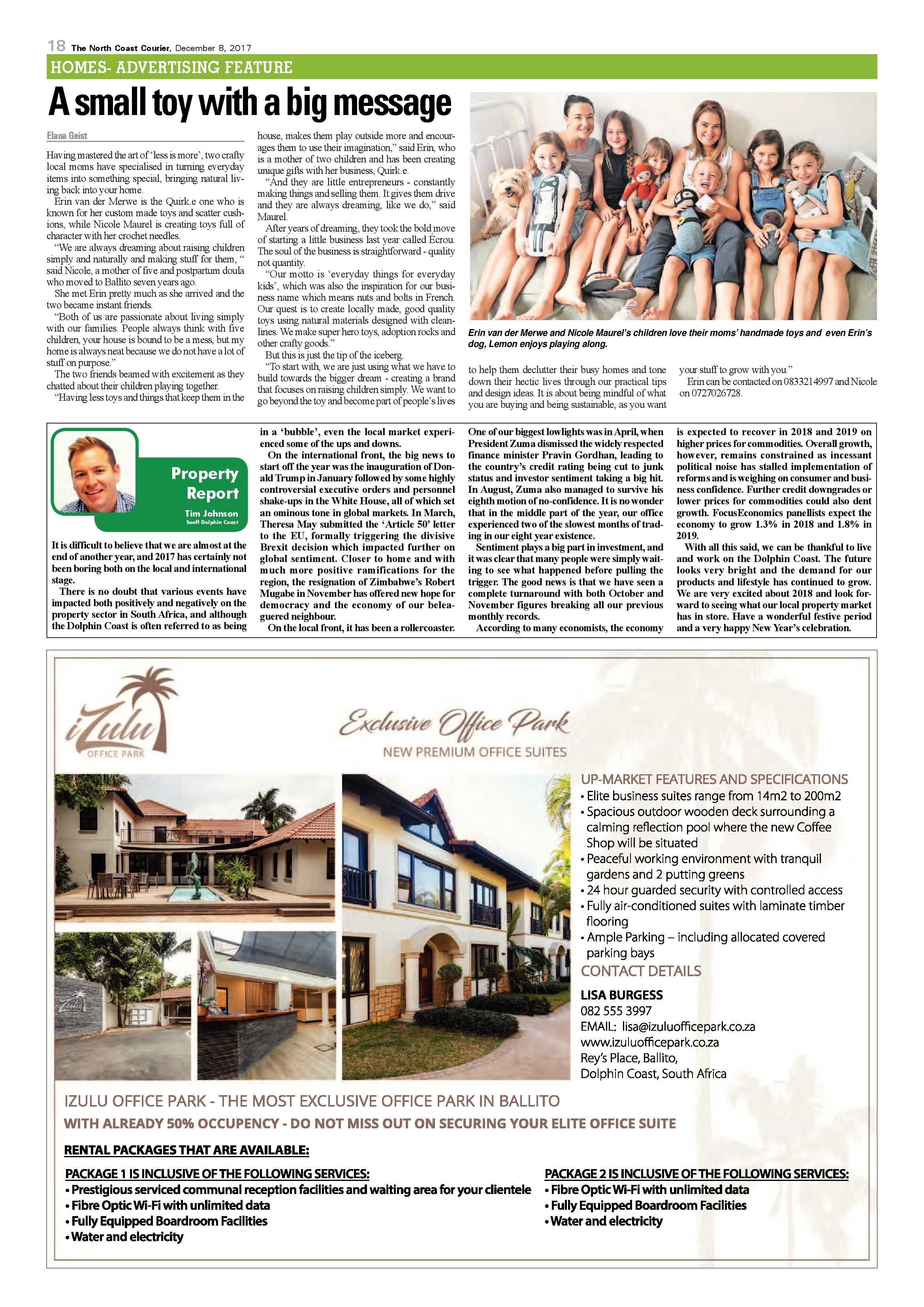 The North Coast Courier – 08 December 2017 page 18