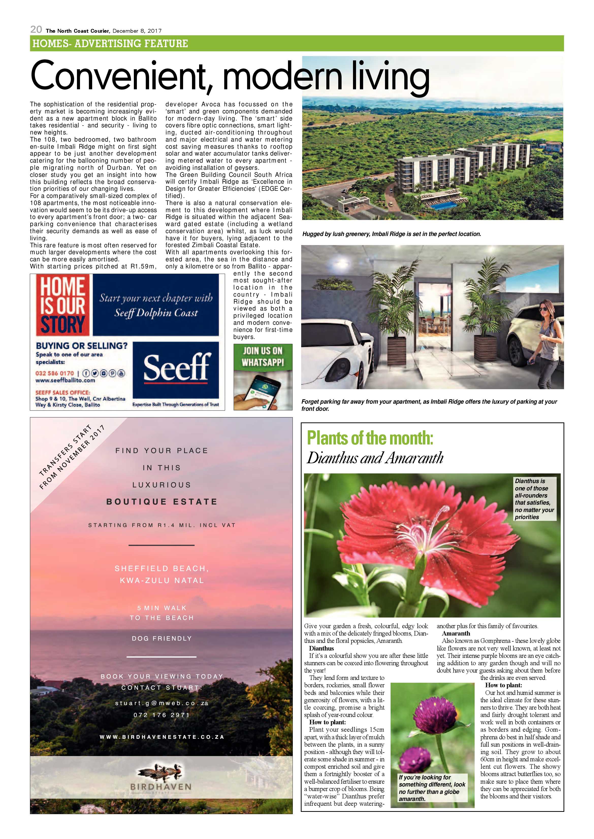 The North Coast Courier – 08 December 2017 page 20