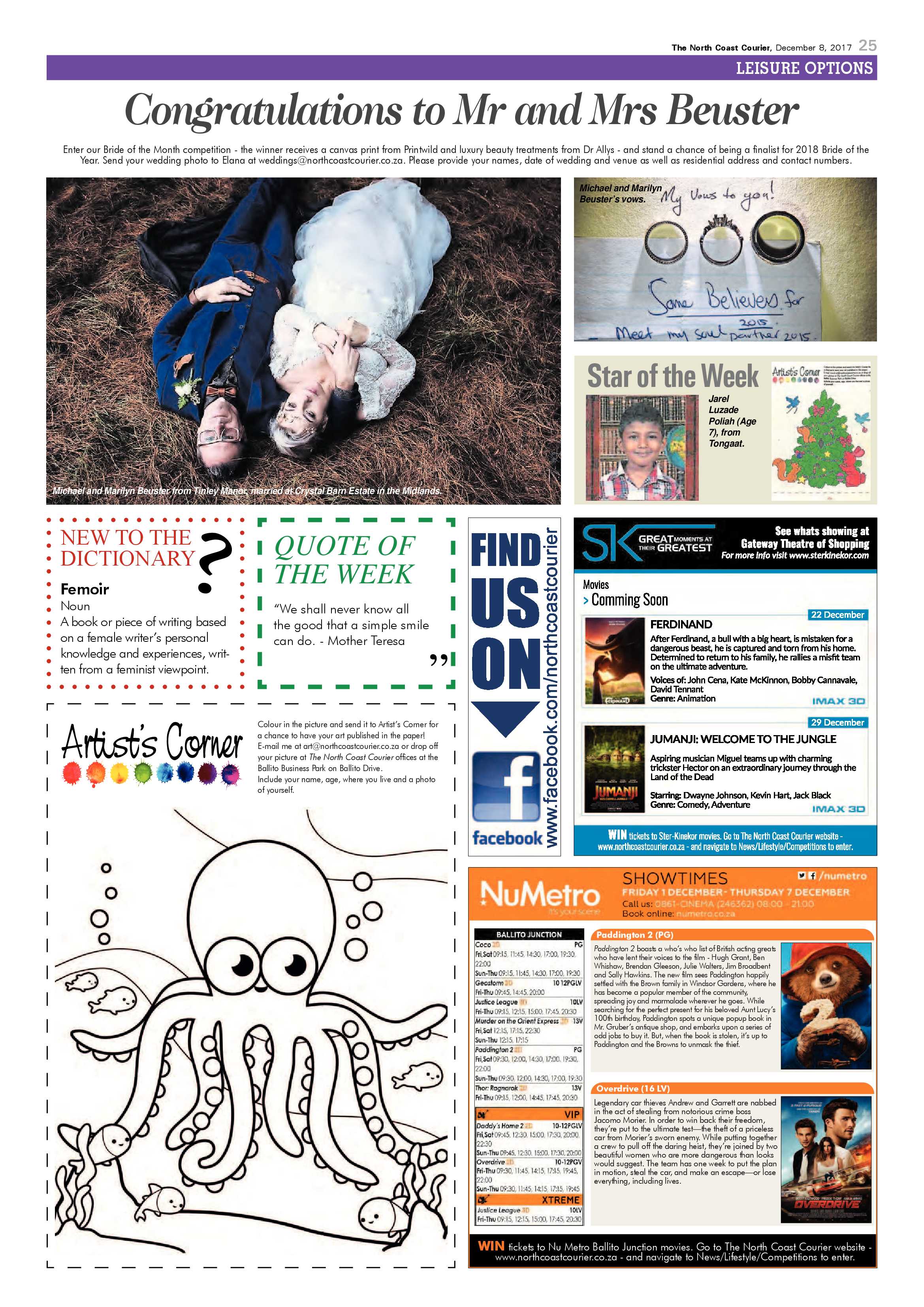 The North Coast Courier – 08 December 2017 page 25