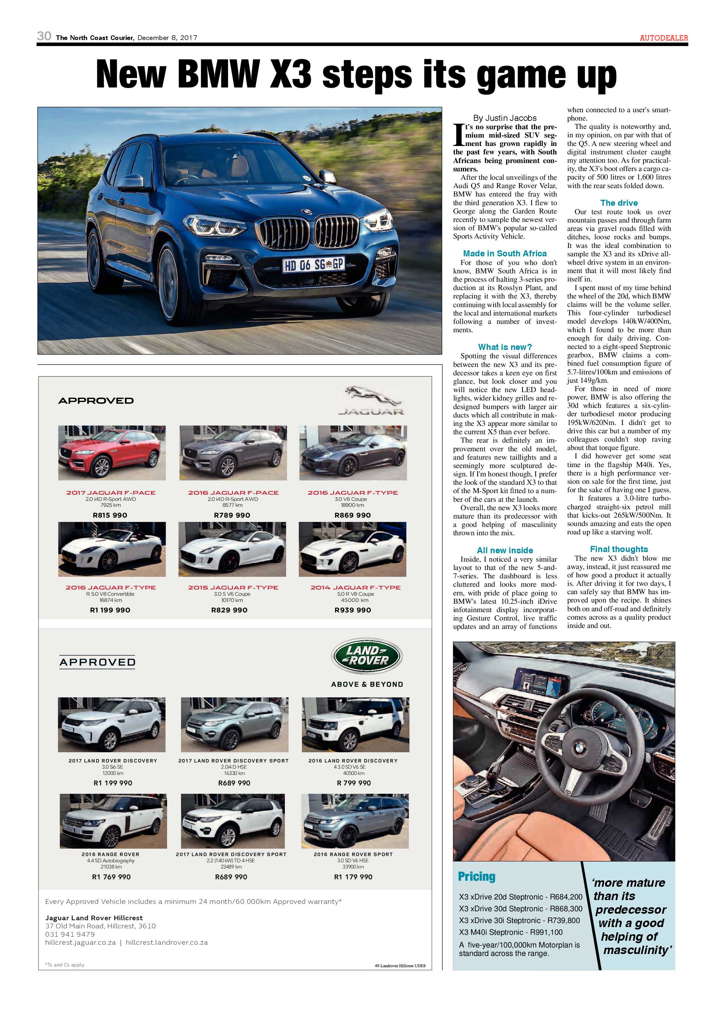 The North Coast Courier – 08 December 2017 page 30
