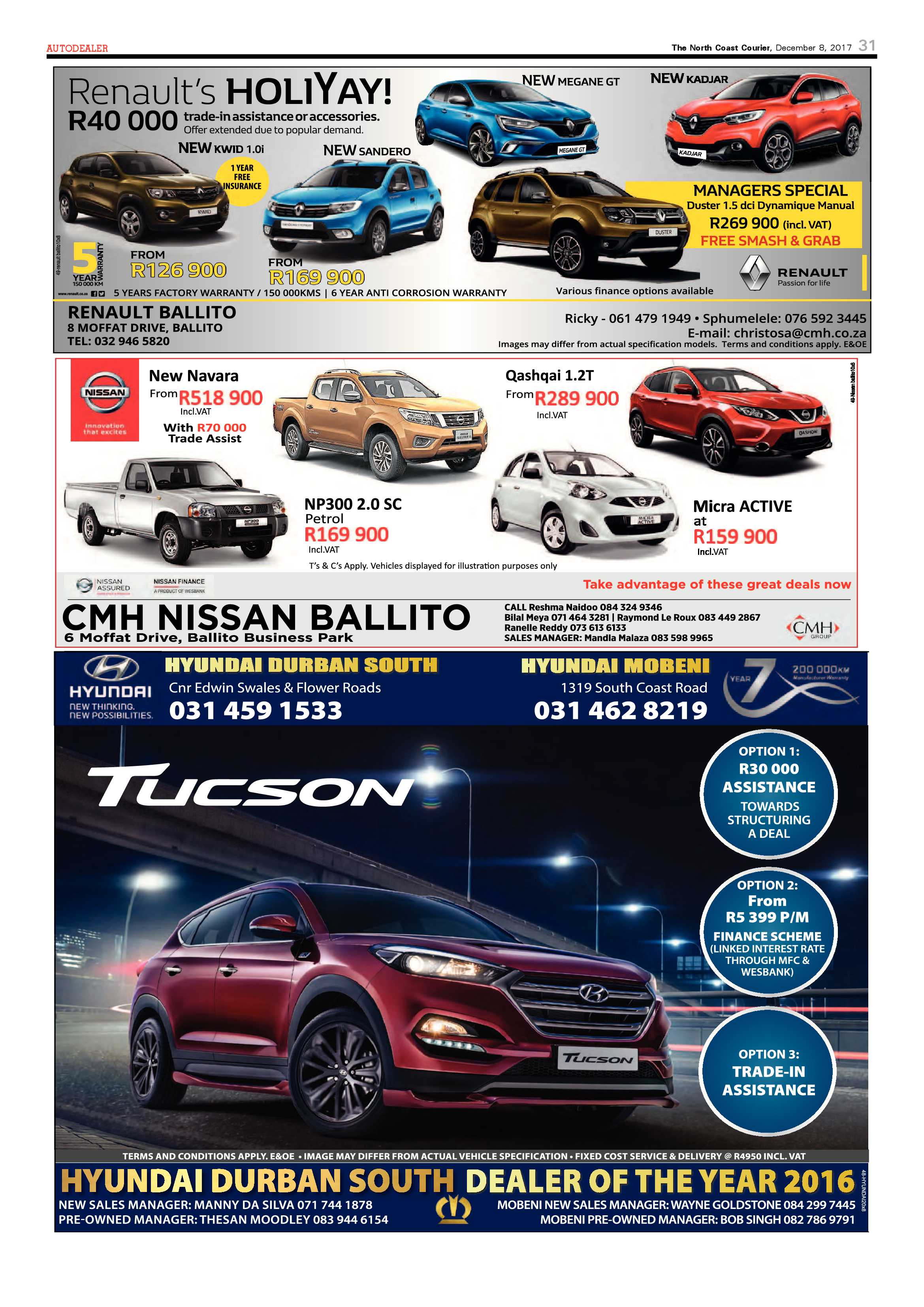 The North Coast Courier – 08 December 2017 page 31