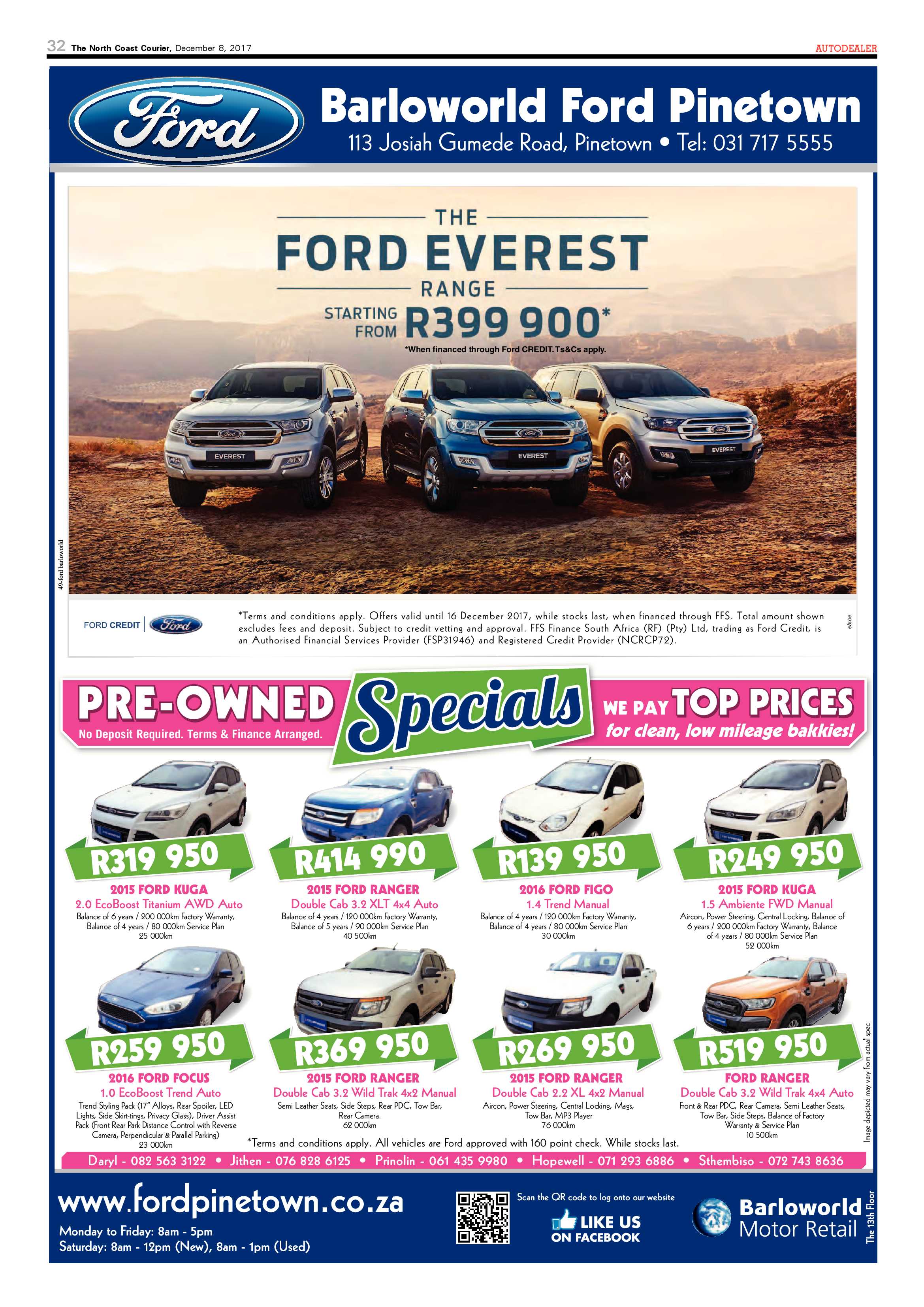 The North Coast Courier – 08 December 2017 page 32
