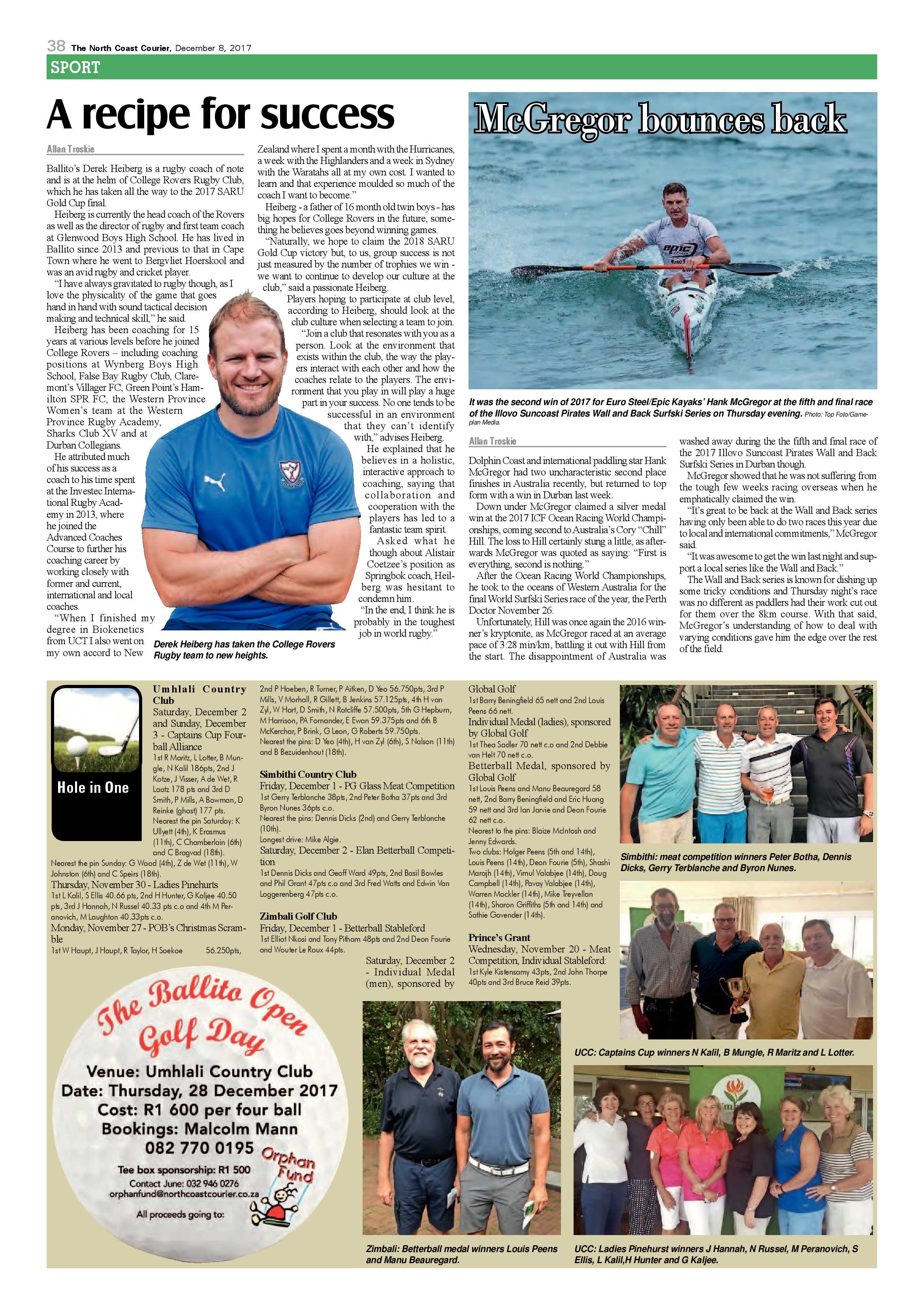 The North Coast Courier – 08 December 2017 page 38