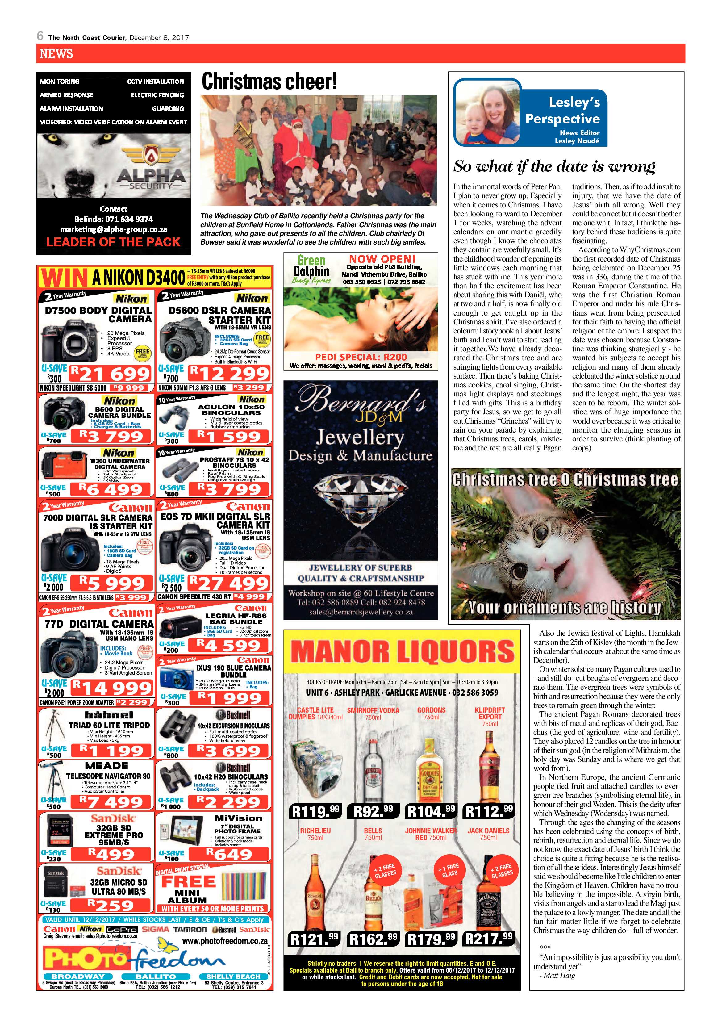 The North Coast Courier – 08 December 2017 page 6