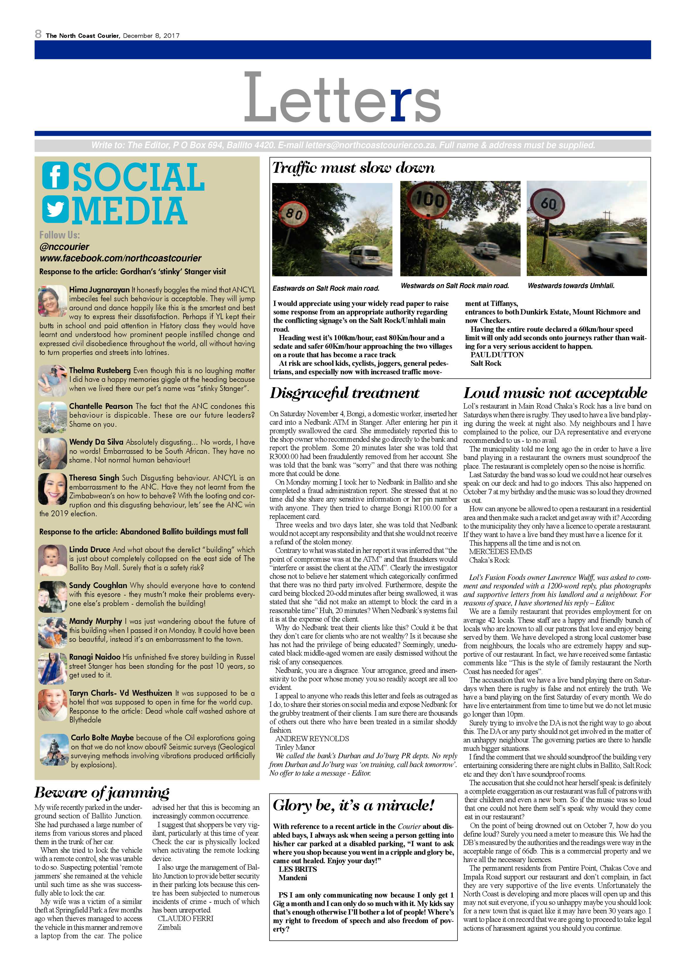 The North Coast Courier – 08 December 2017 page 8