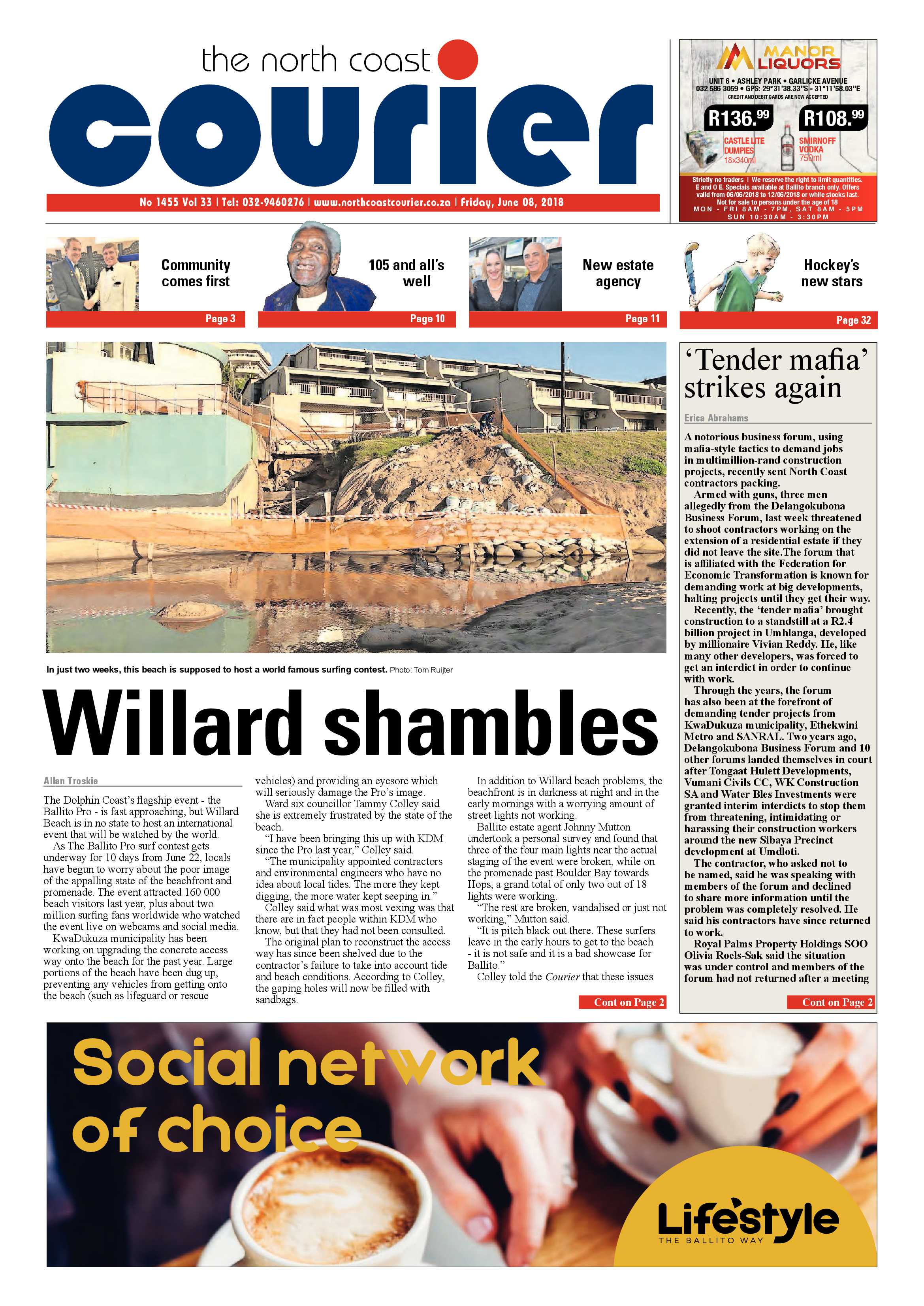 The North Coast Courier – 08 June 2018 page 1