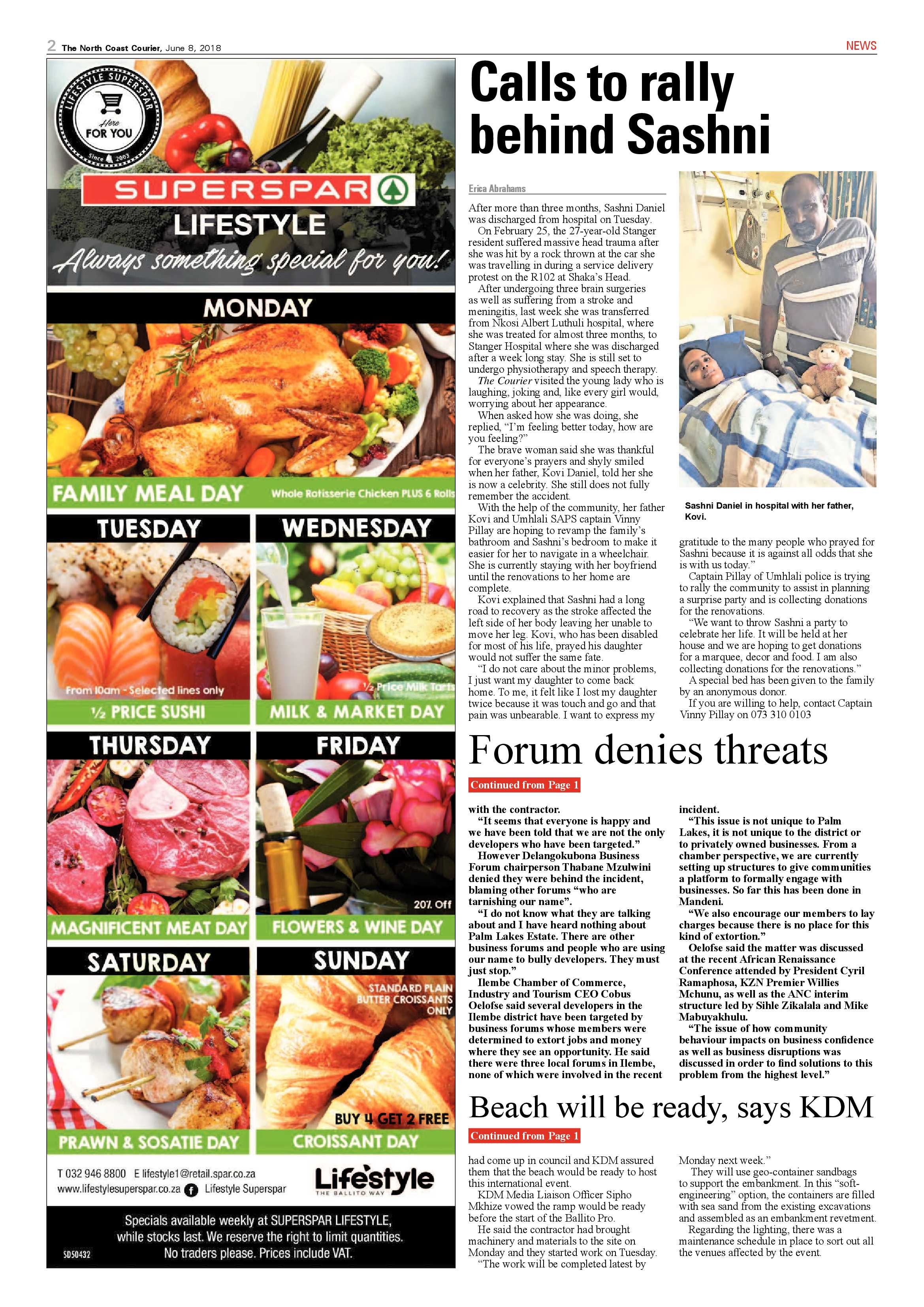 The North Coast Courier – 08 June 2018 page 2
