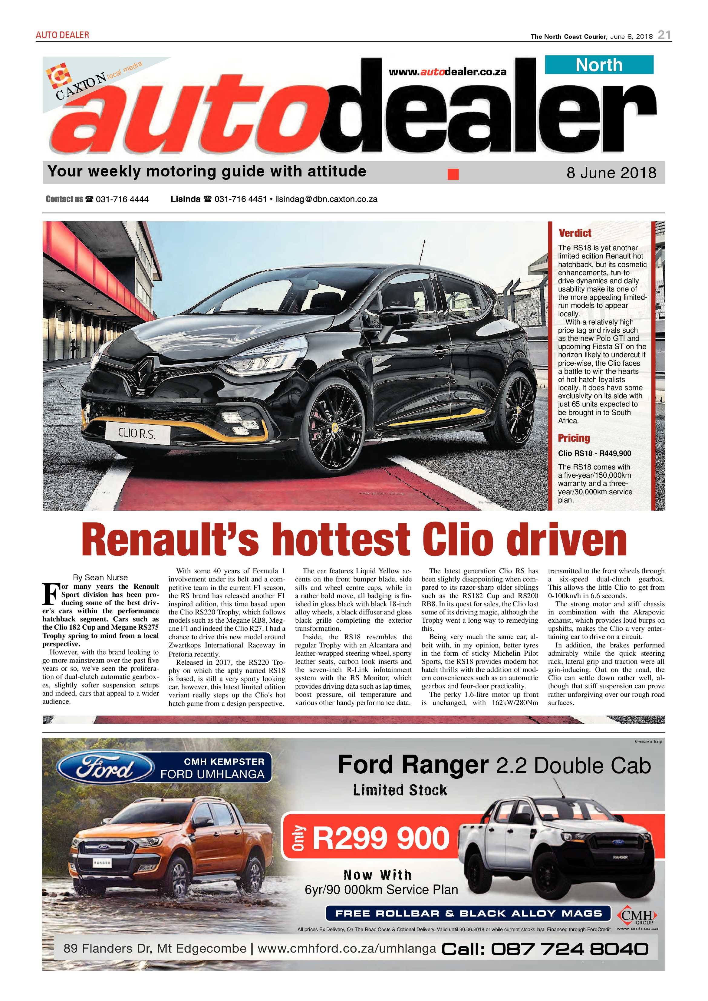 The North Coast Courier – 08 June 2018 page 21